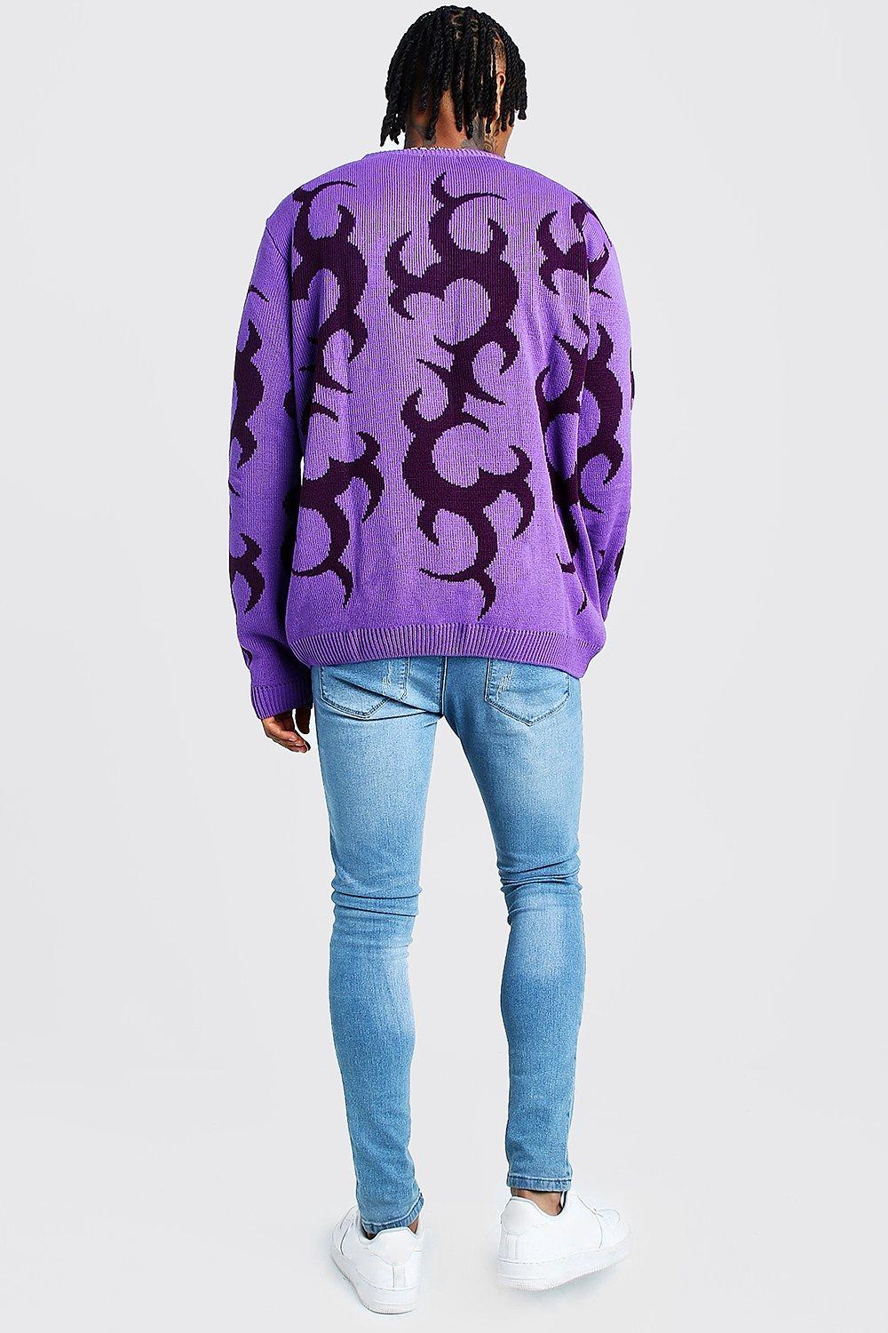 graphic crew neck jumper