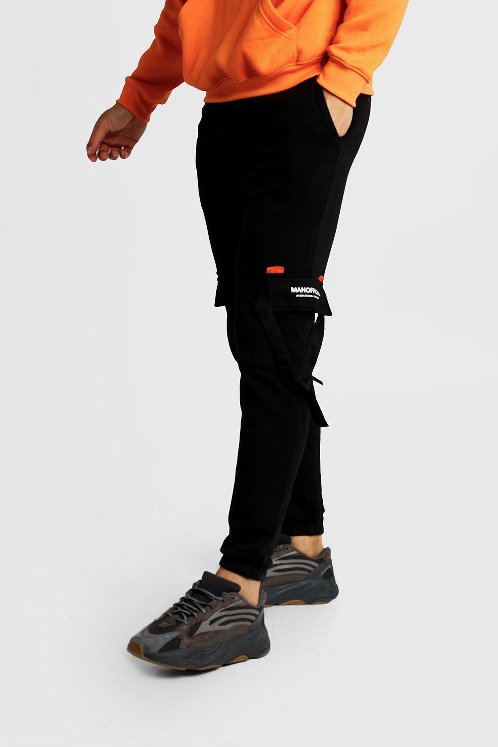 boohoo man cargo joggers