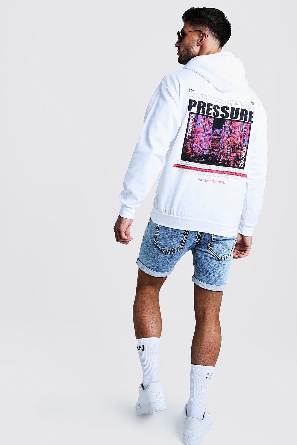 Front & Back Print Hoodie | boohoo