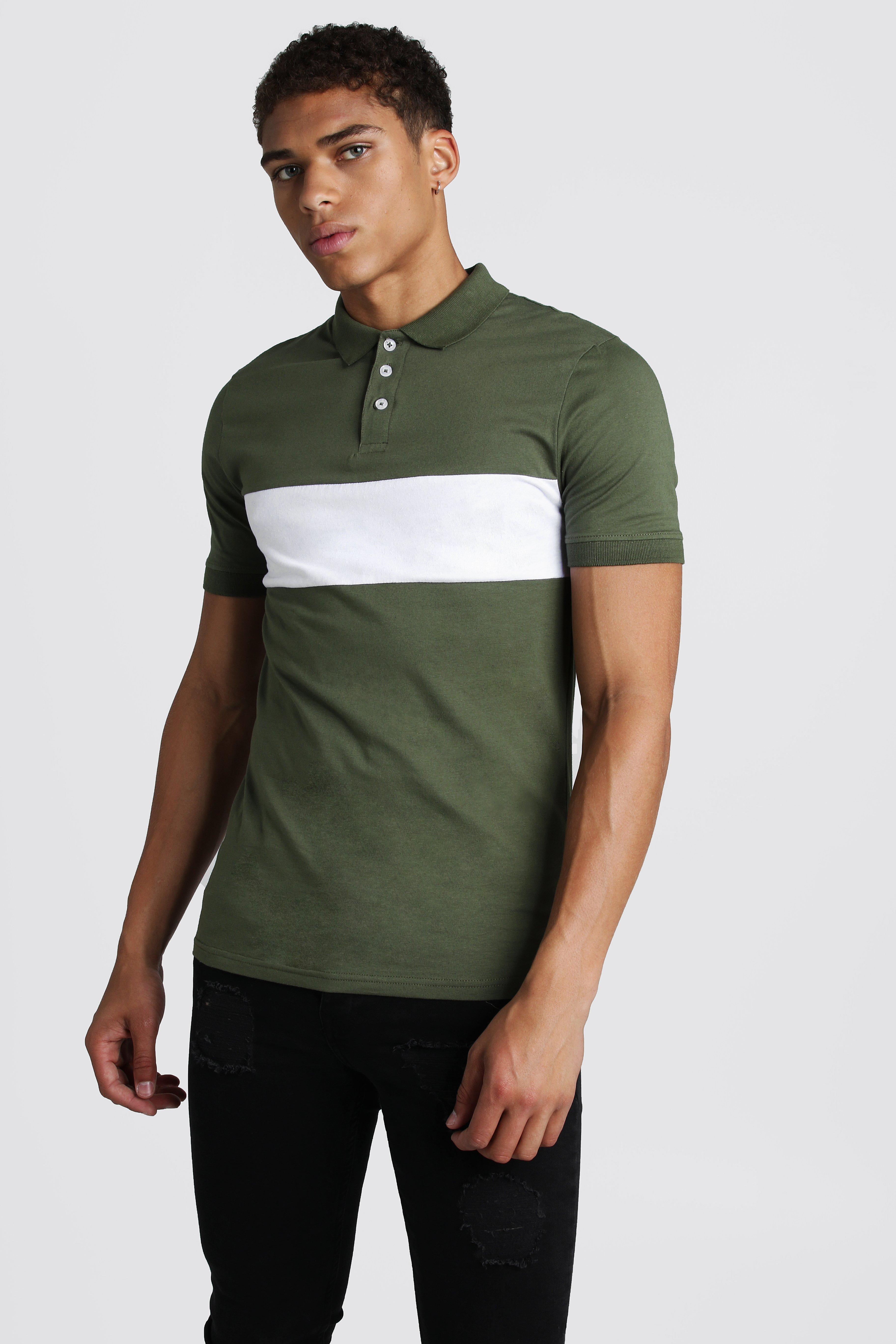 muscle fit polo t shirt