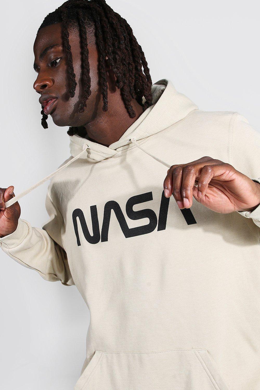 Nasa Sleeve Print License Hoodie