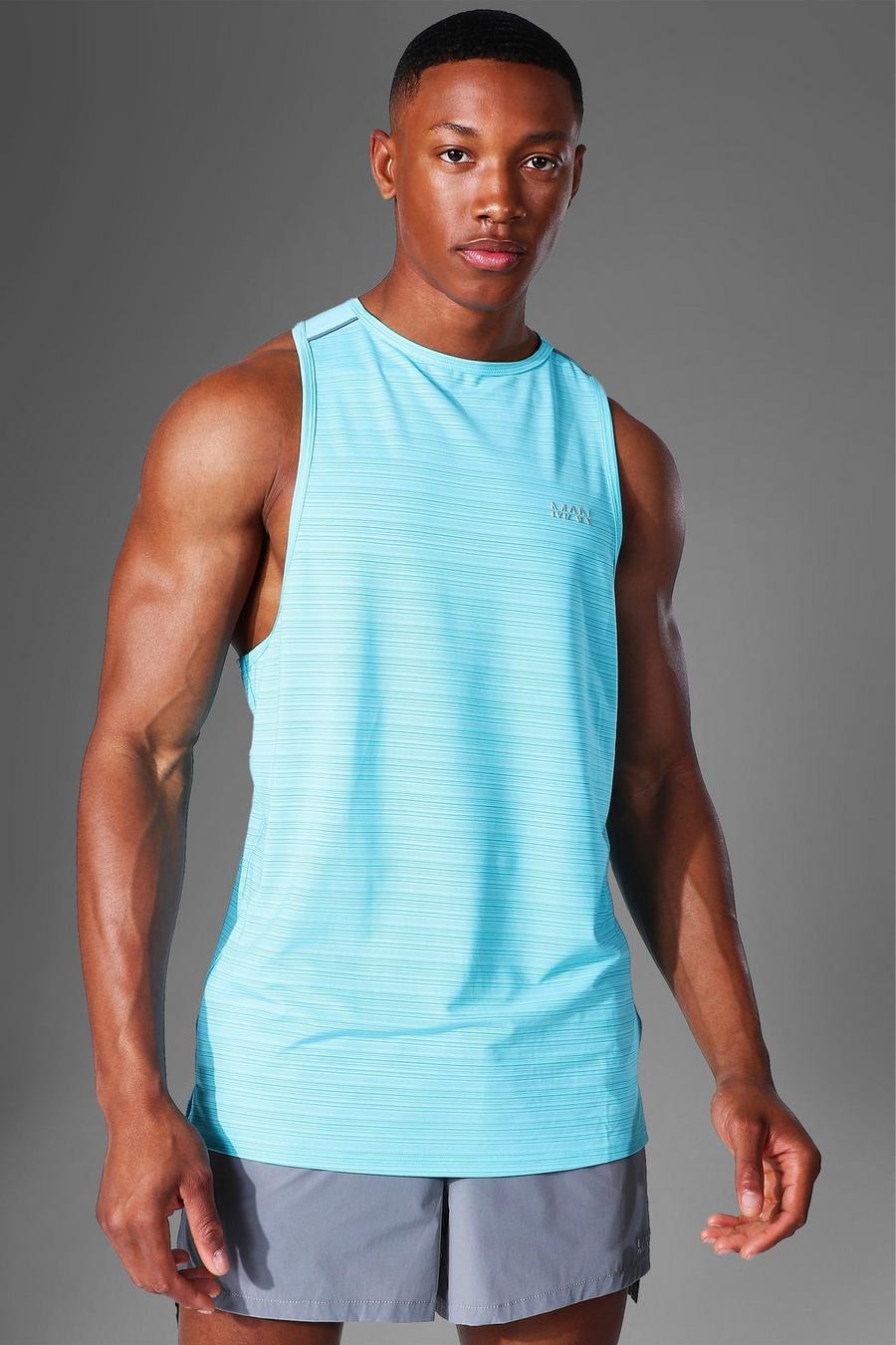 Blue Man Active Textured Tank image number 1
