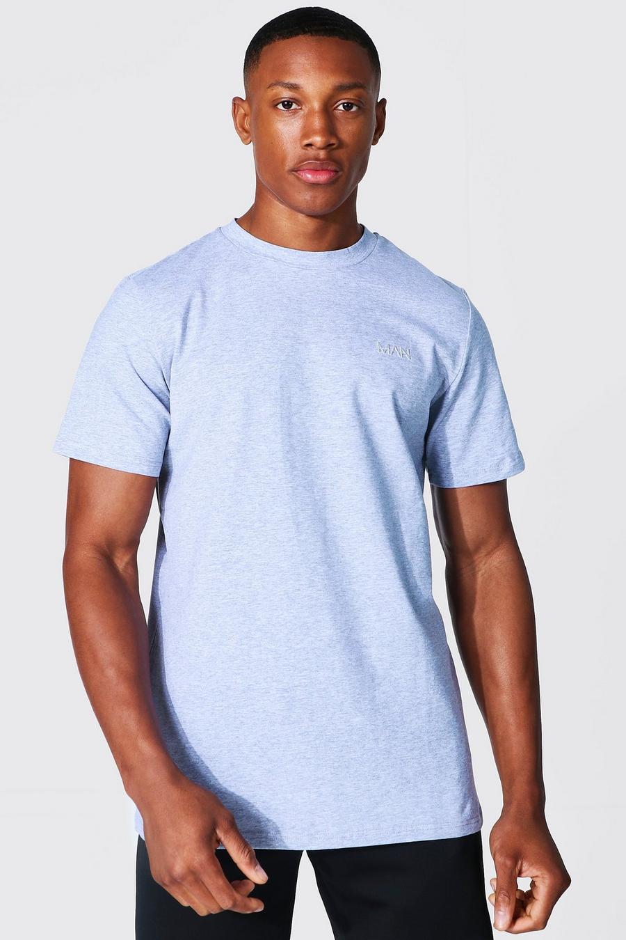 Grey marl Man Active Luxe T Shirt image number 1