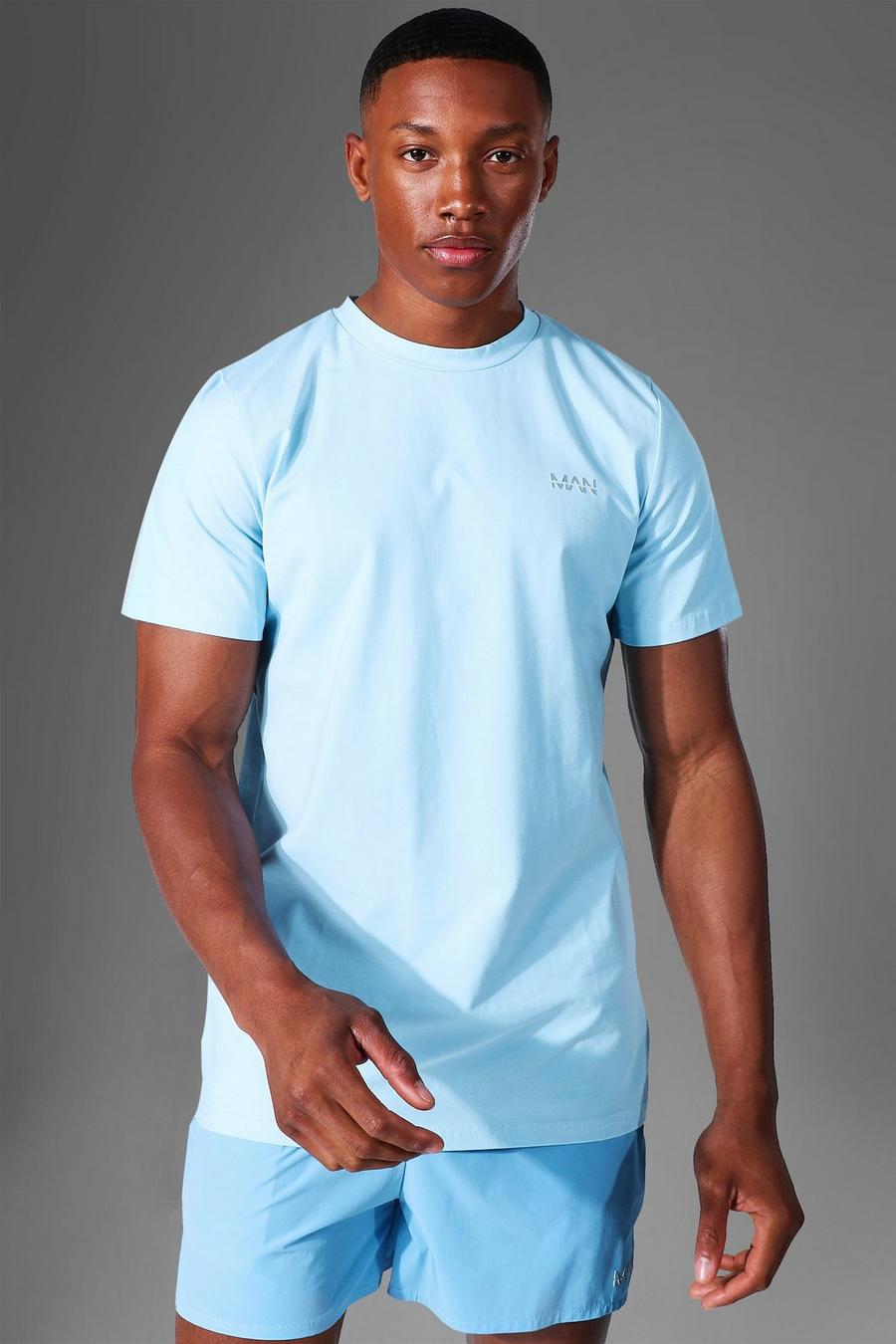 Light blue Man Active Gym Luxe T Shirt image number 1