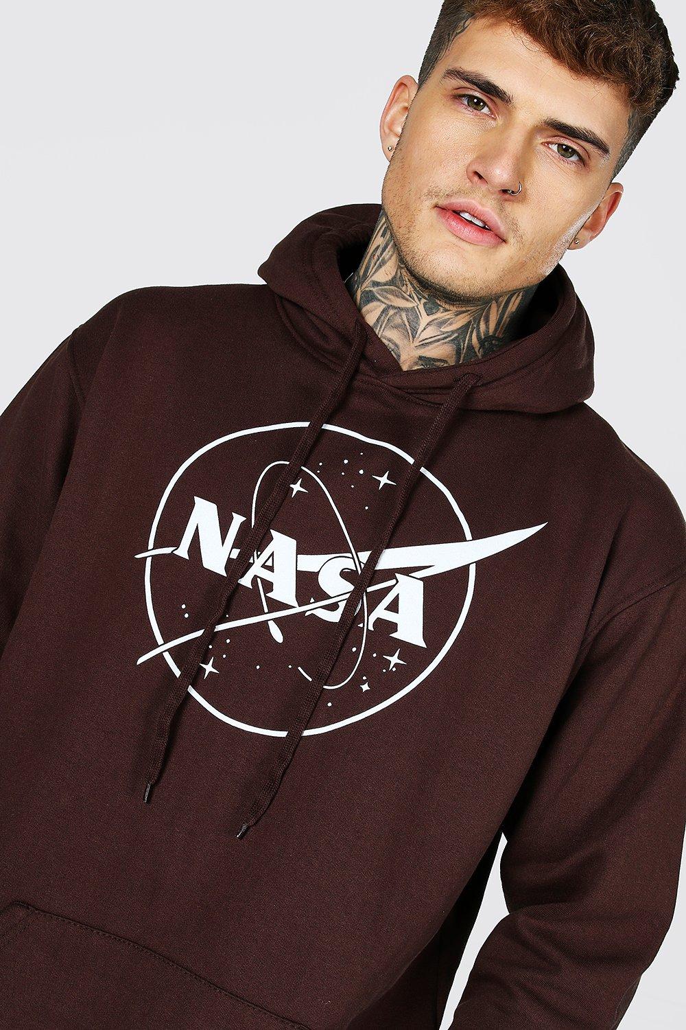 Oversized Nasa Print Hoodie