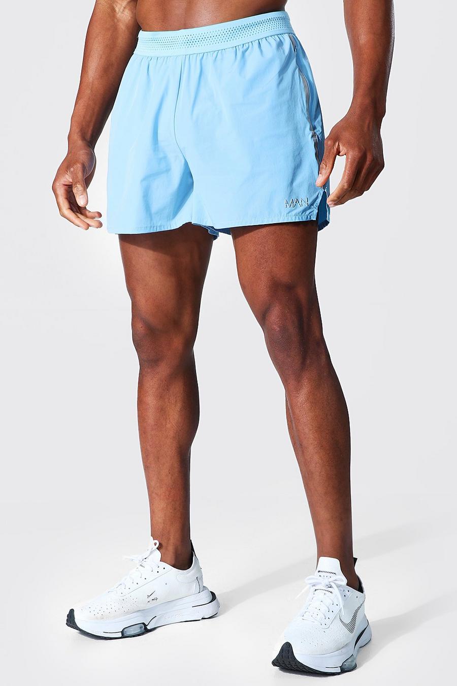 Pastel blue Man Active Gym Running Shorts image number 1