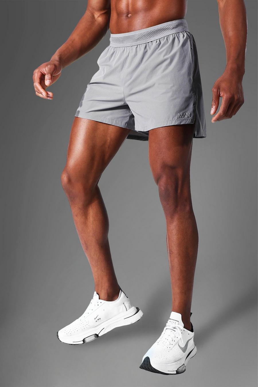 Shorts running avec fente latérale MAN Active, Gris image number 1