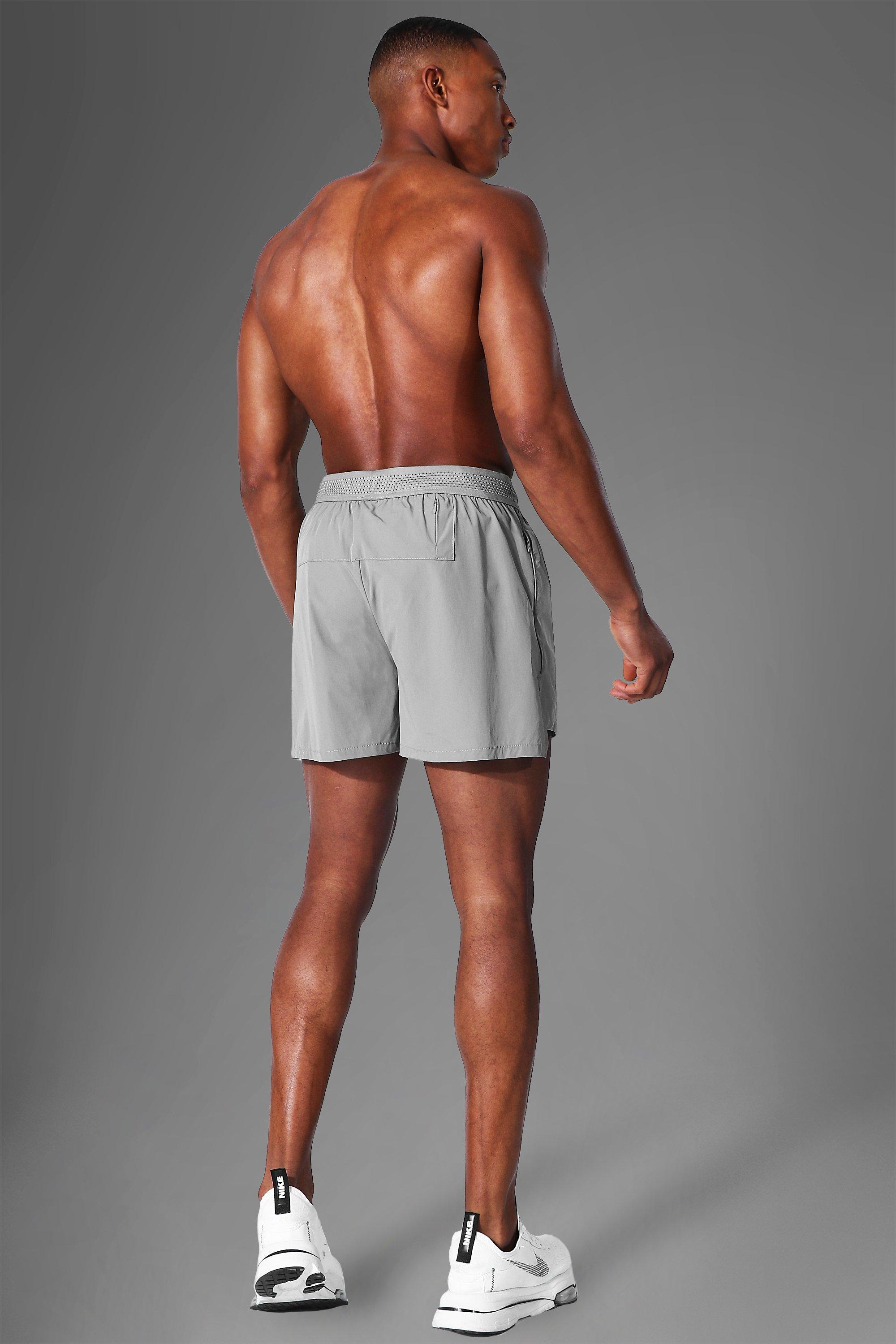 Man Active Side Split Running Shorts boohoo UK