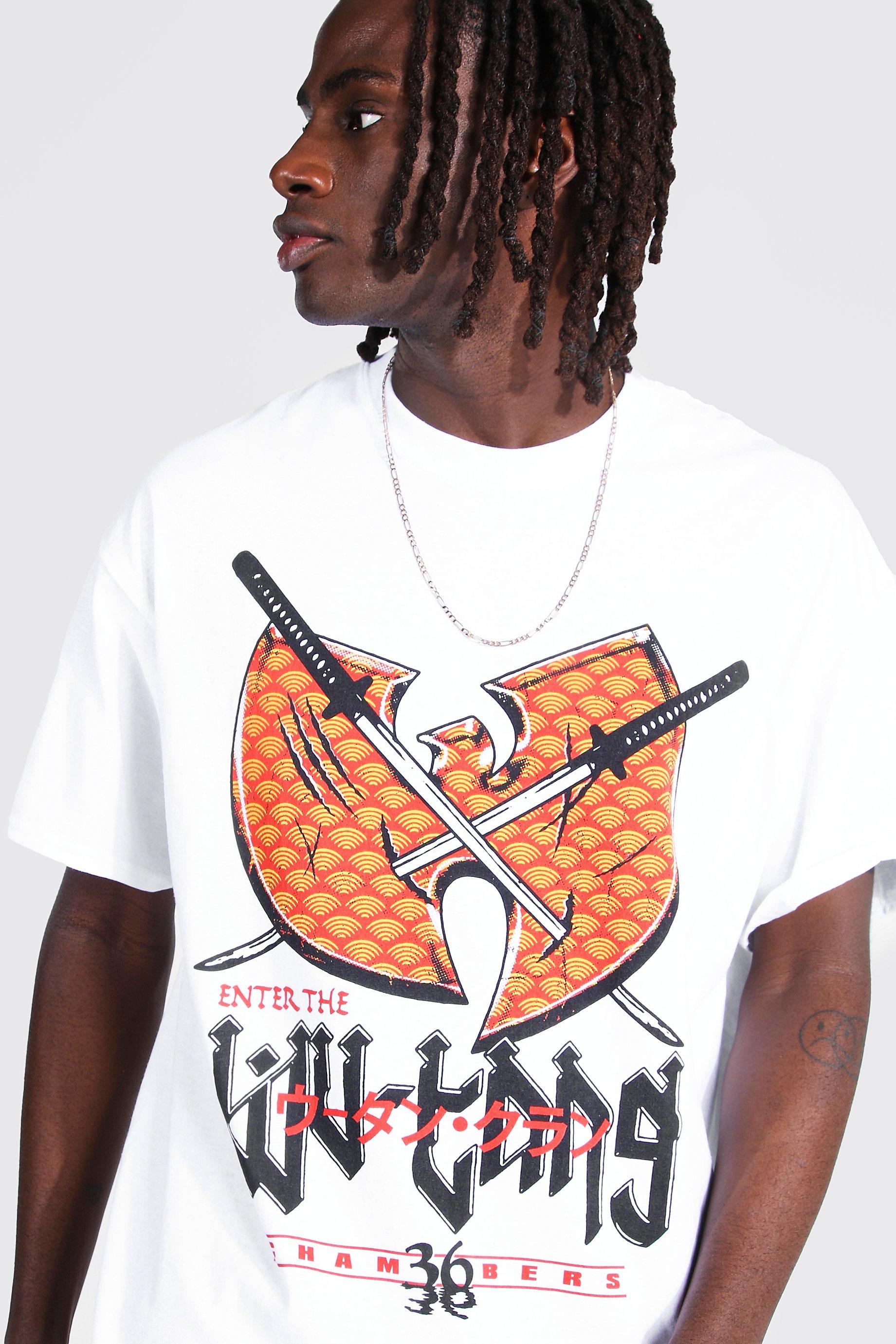 white wu tang shirt