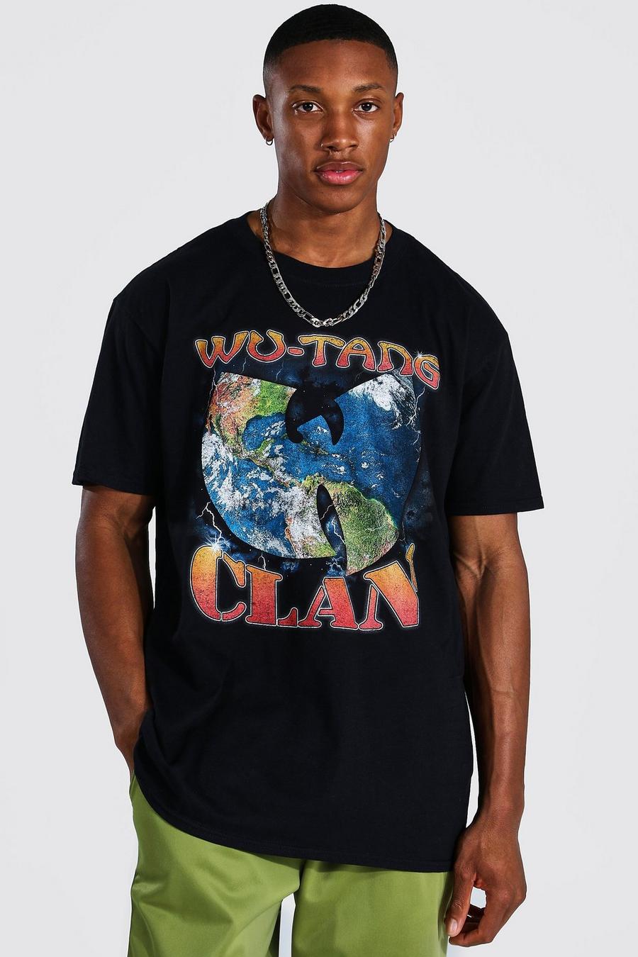Black Oversized Gelicenseerd Wu-Tang Clan T-Shirt image number 1