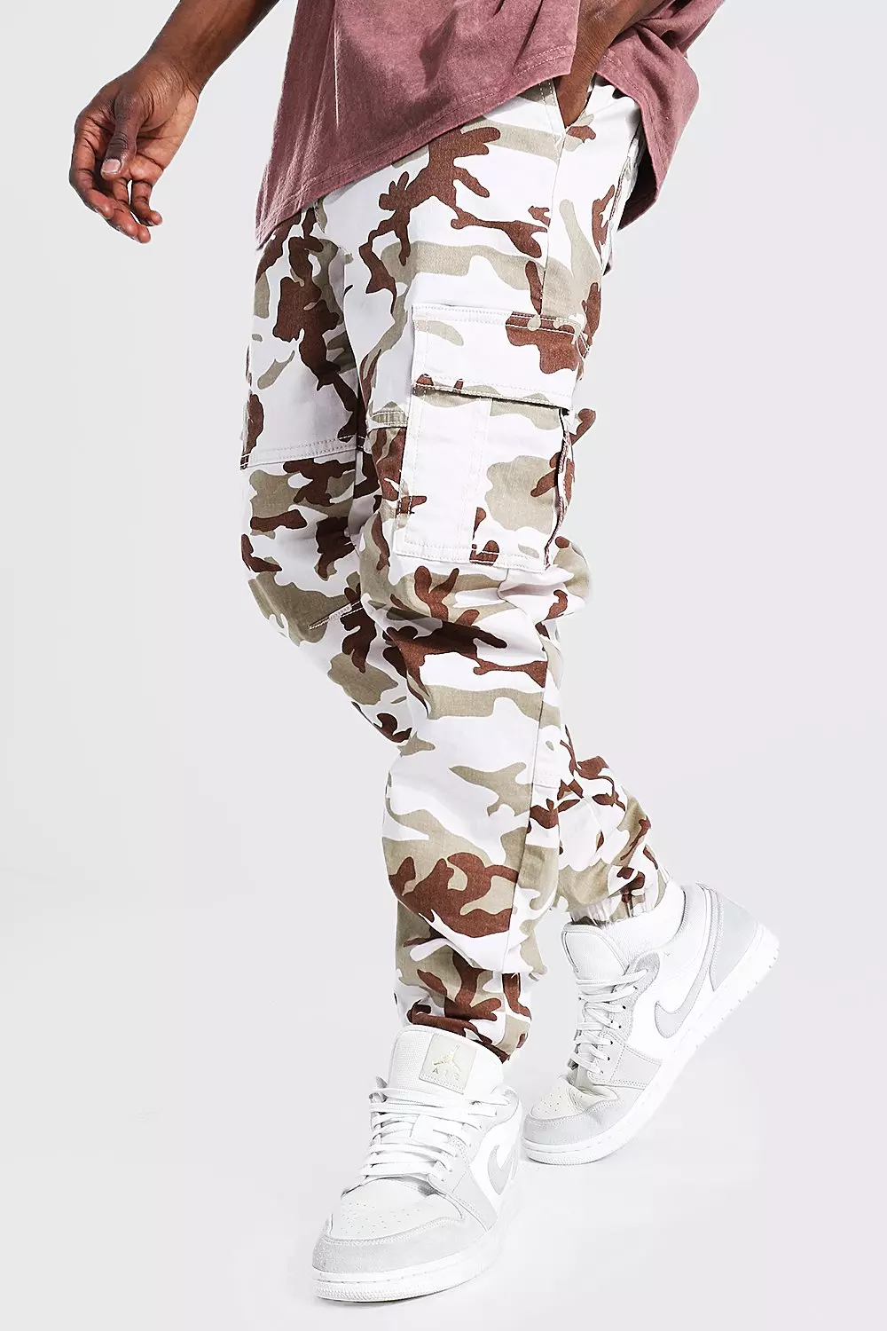 Slim straight camo pants sale