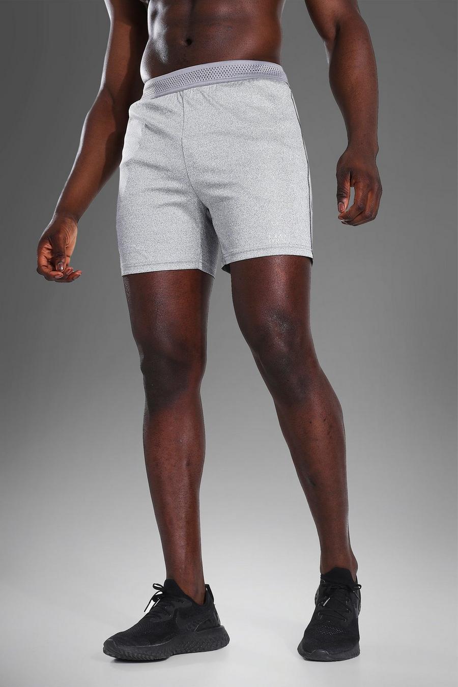 Grey Man Active Shorts Met Contrasterende Stiksels image number 1