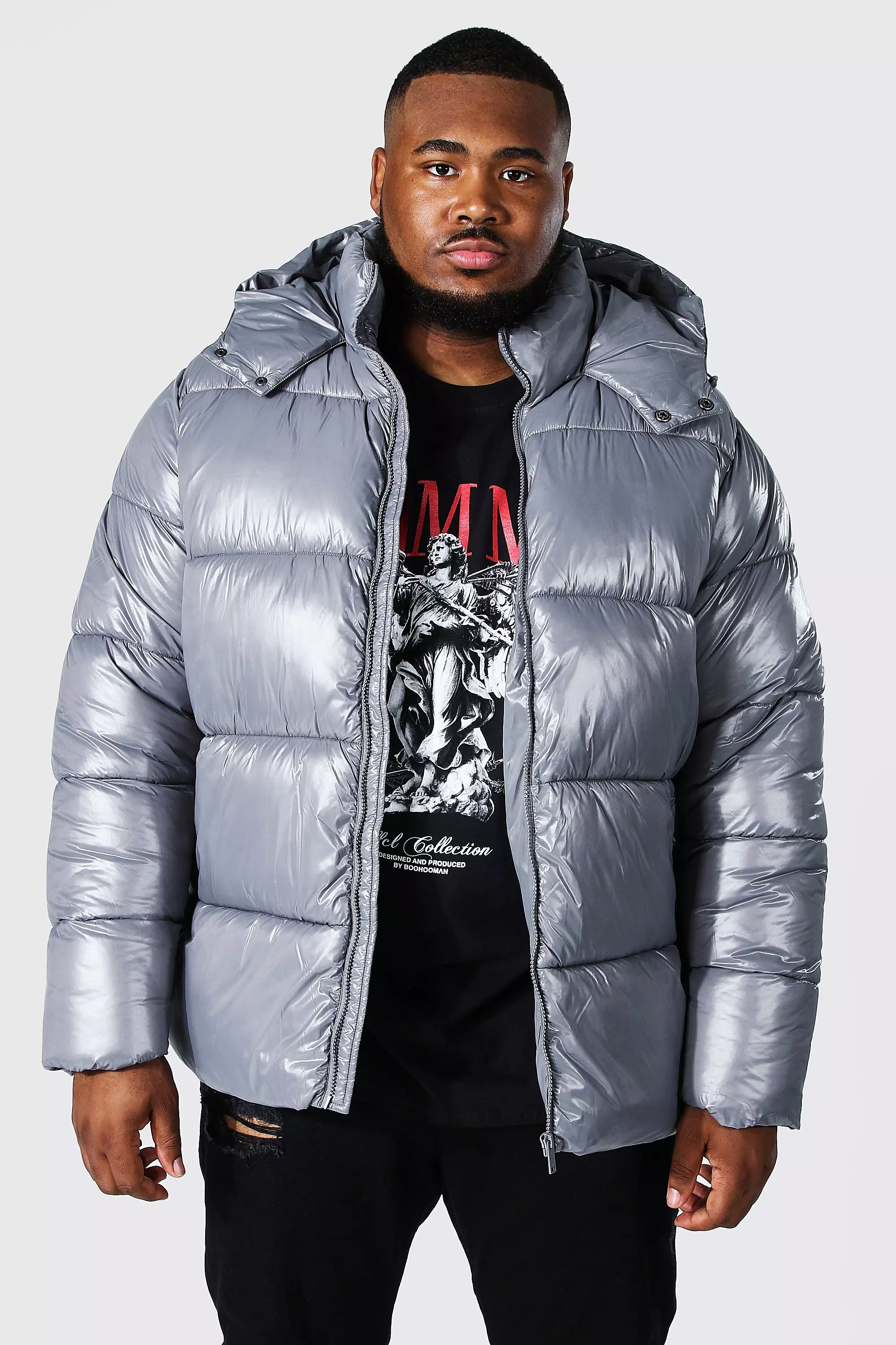 Charcoal shop puffer jacket