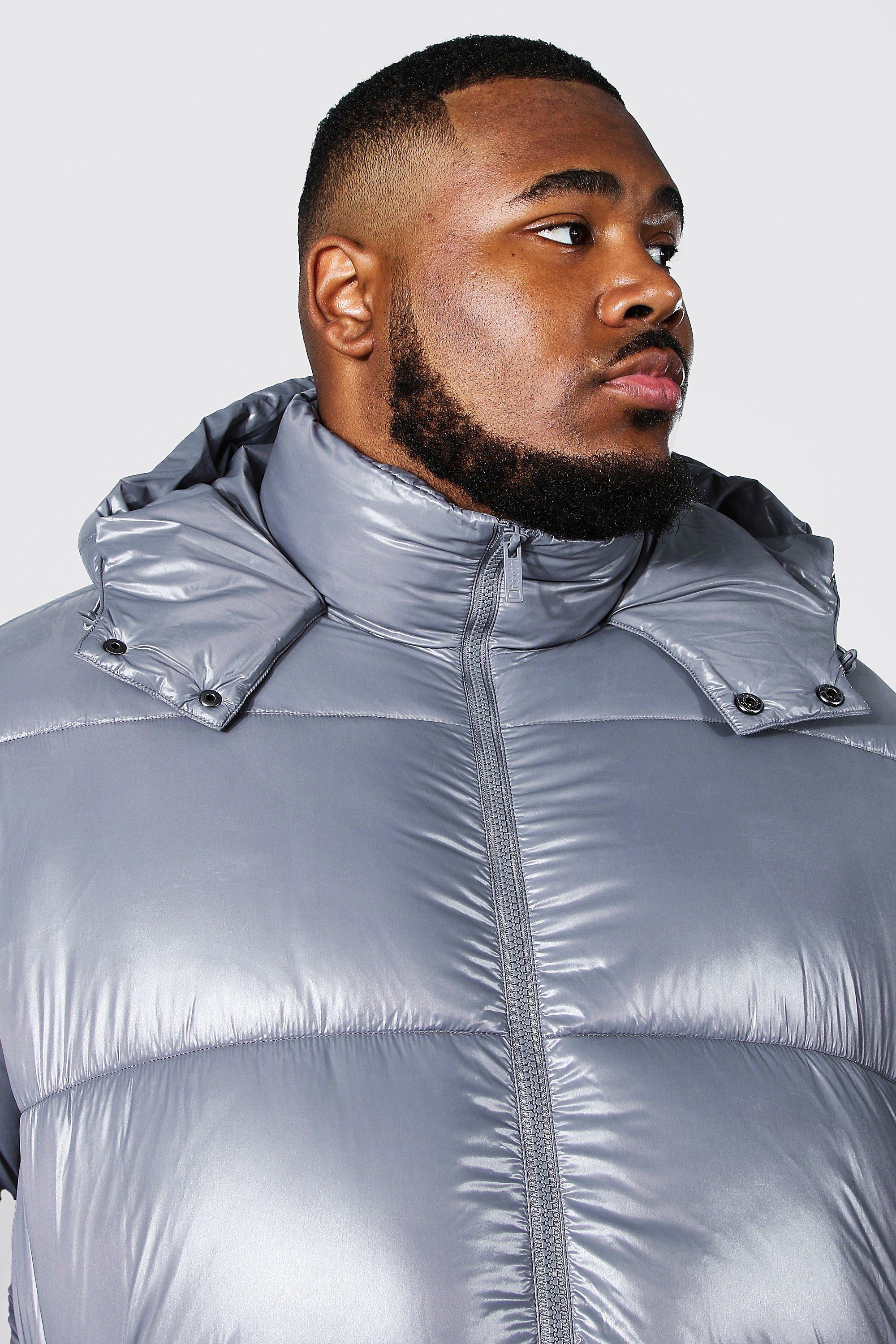 Plus Size High Shine Puffer Jacket | boohoo USA