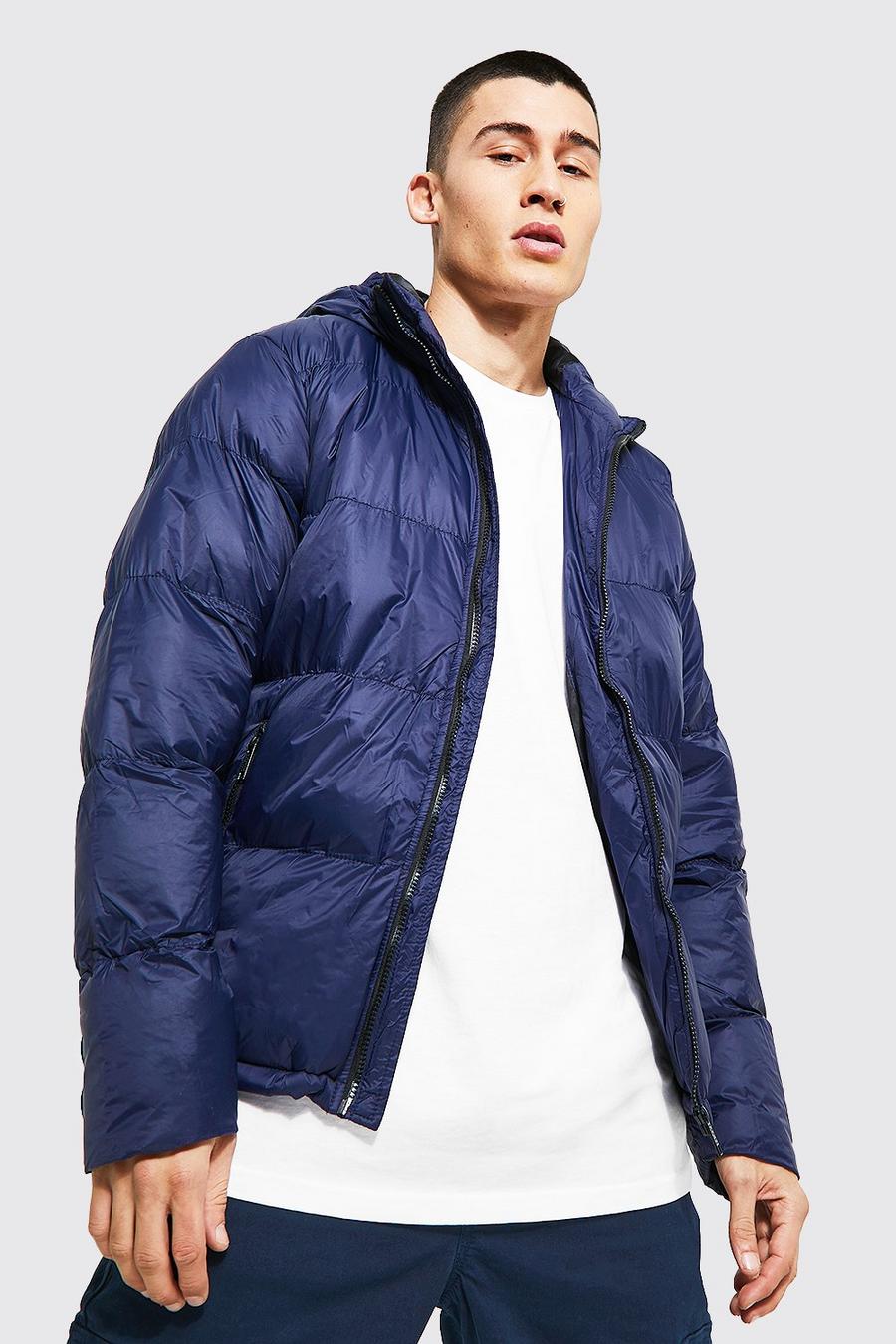Navy Man Branded Hand Filled Puffer
