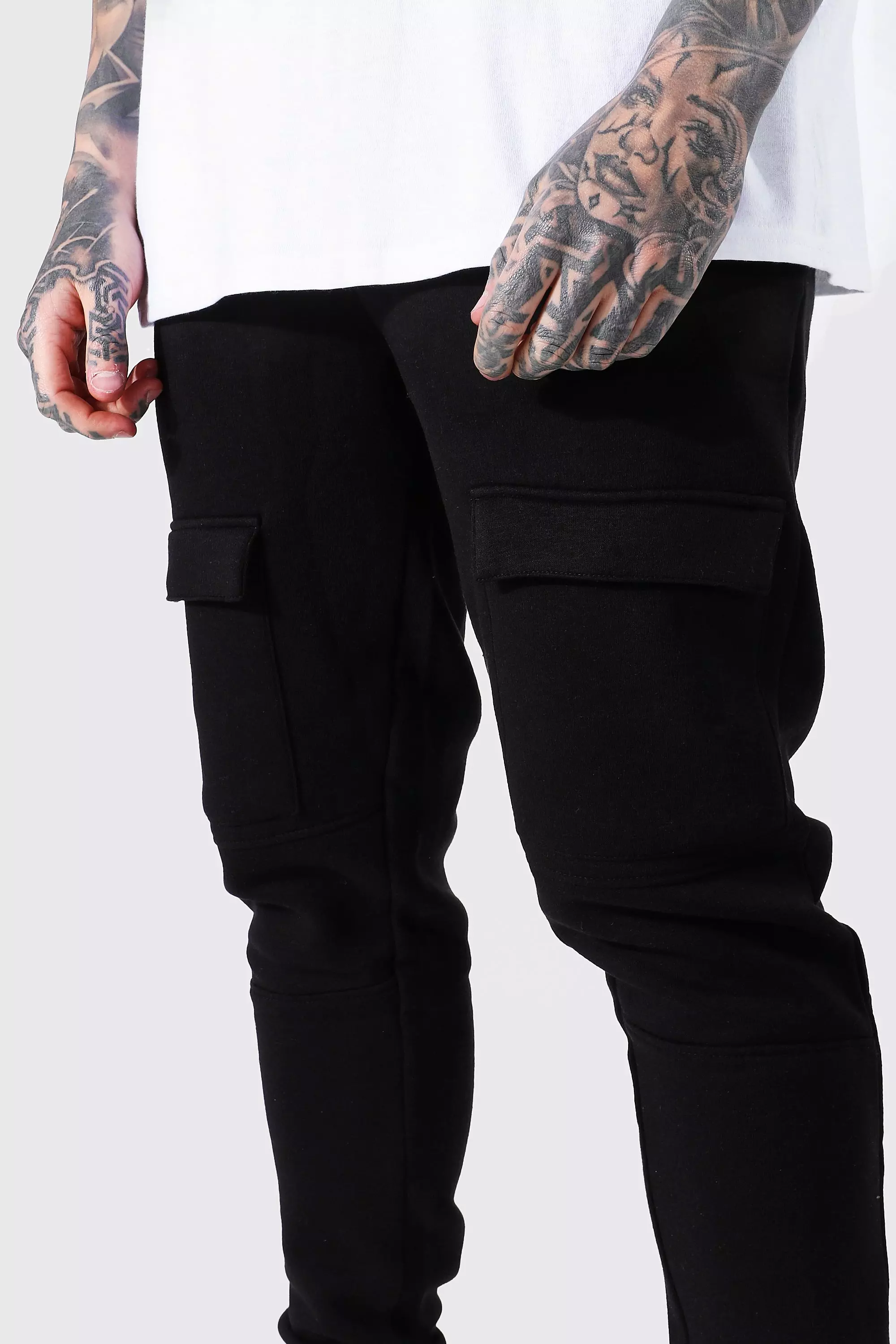 Front pocket panelled cargo jogger clearance