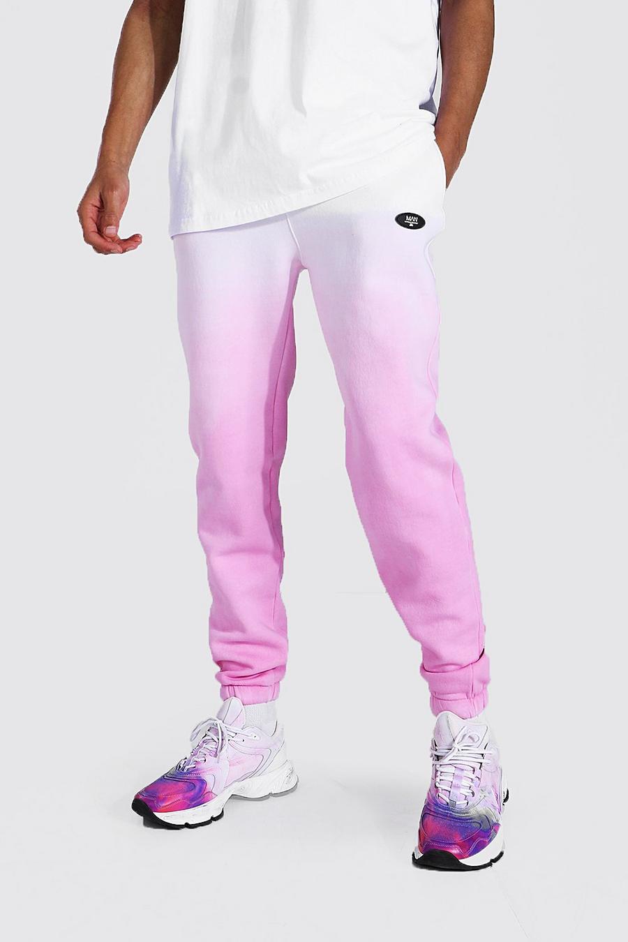 Pink Tall Regular Man Ombre Dye Track Pant image number 1