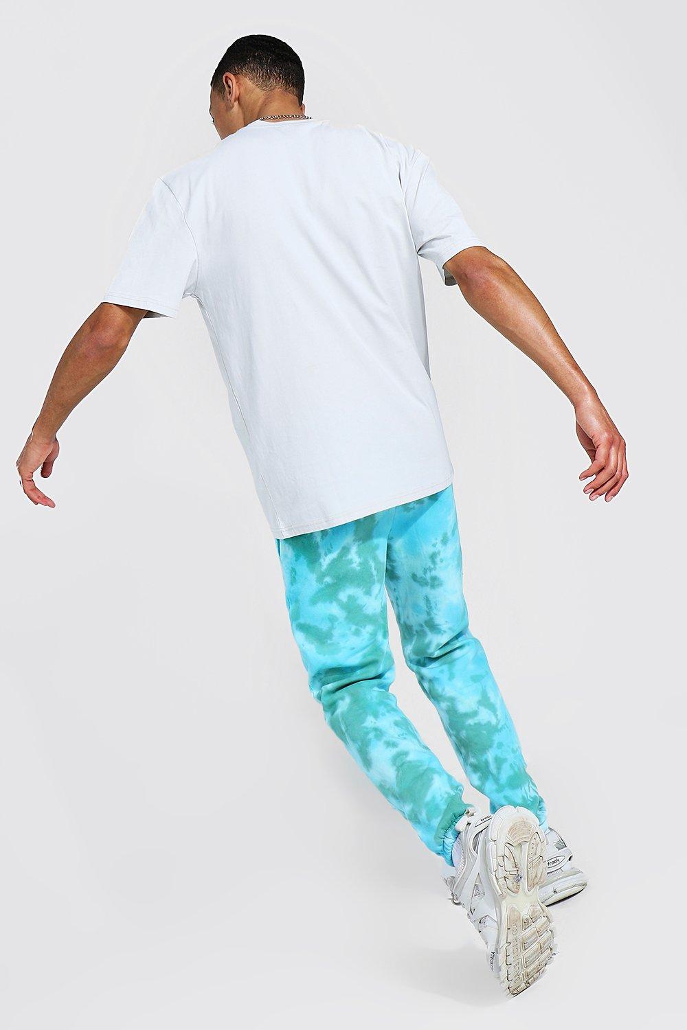 Tall Regular Man Tie Dye Joggers boohoo IE