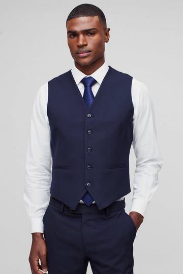 Slim Waistcoat navy