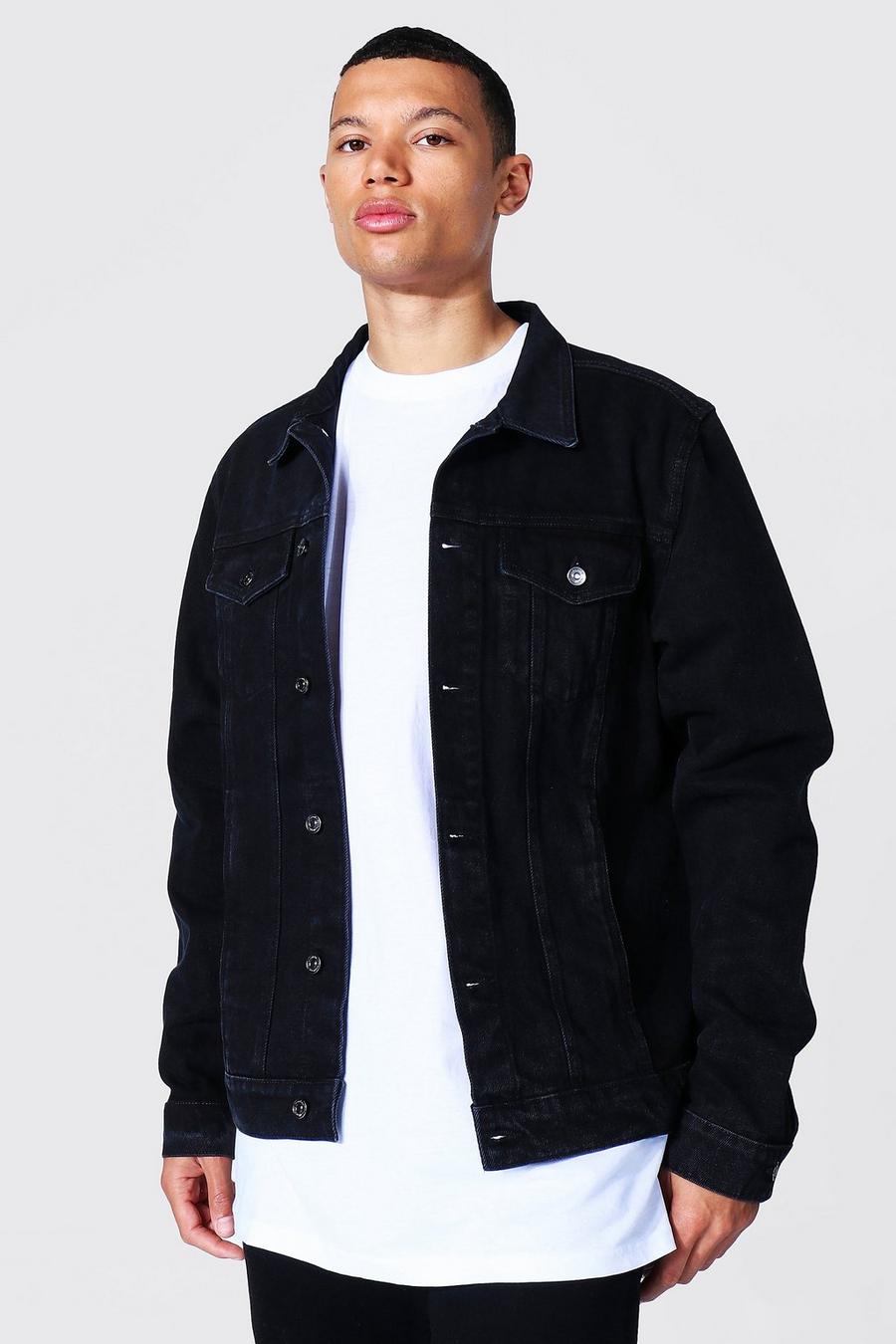 Tall Jeansjacke, Washed black image number 1