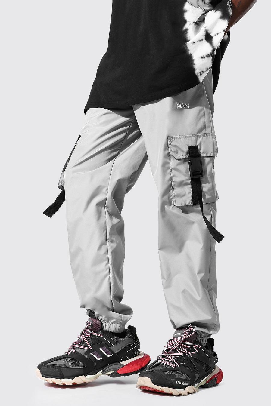 Pantaloni tuta con fibbia a guscio Original MAN, Grigio chiaro image number 1