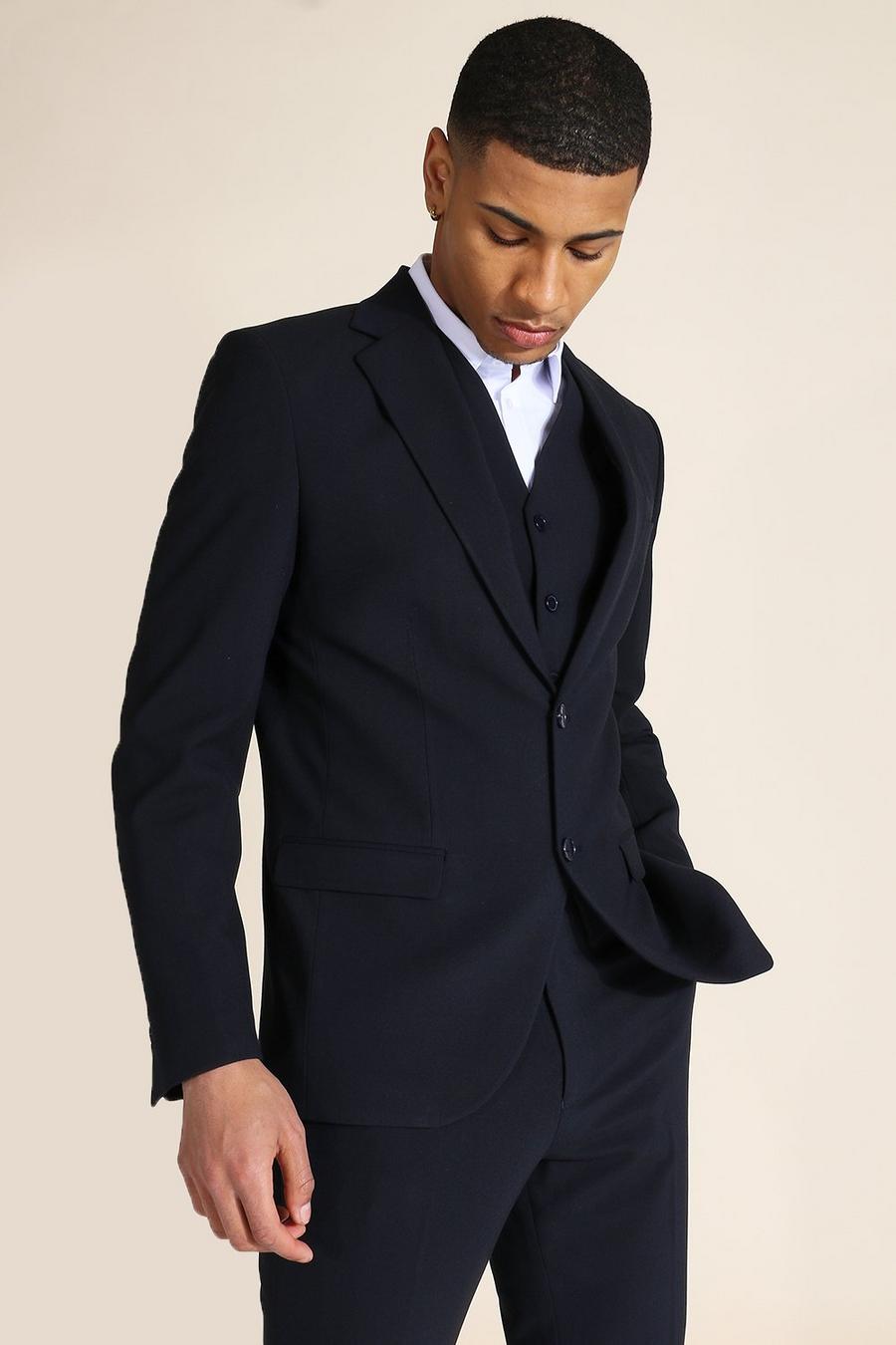 Giacca monopetto Slim Fit blu navy, Blu oltremare image number 1