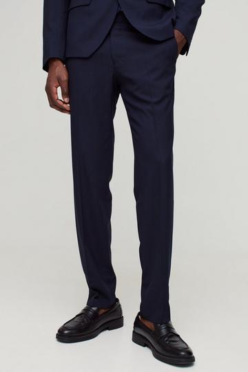 Marineblauwe Slim Fit Pantalons navy