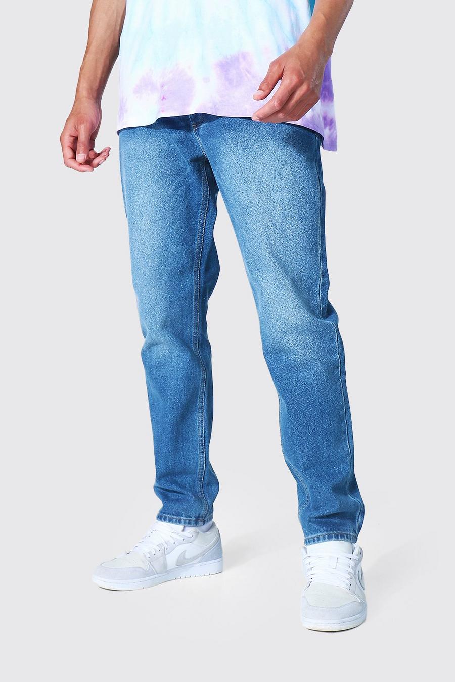 Mid blue Tall Tapered Fit Jean image number 1
