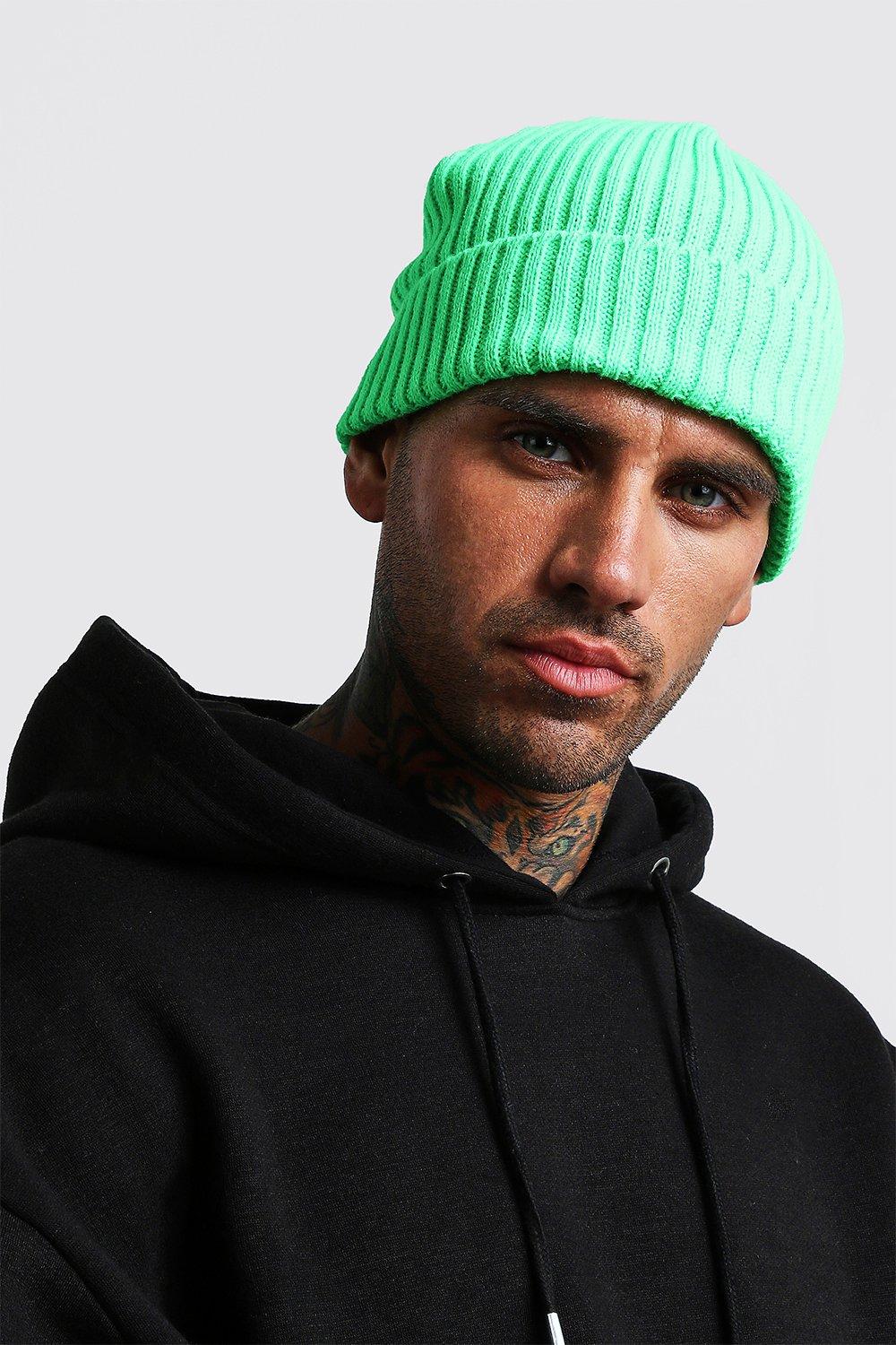 neon fisherman beanie