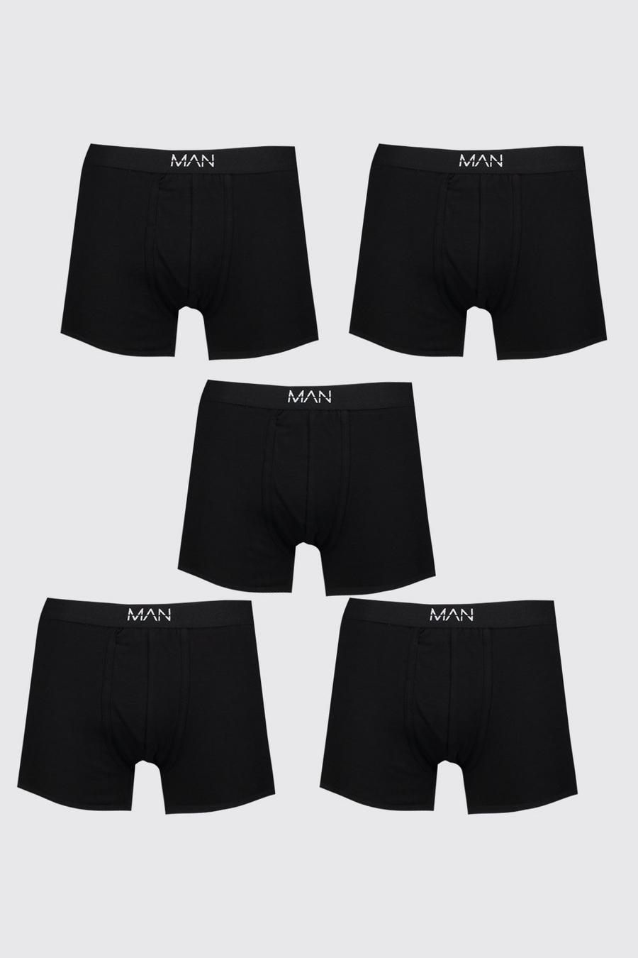 Plus Size 5 Pack MAN Boxers | boohoo