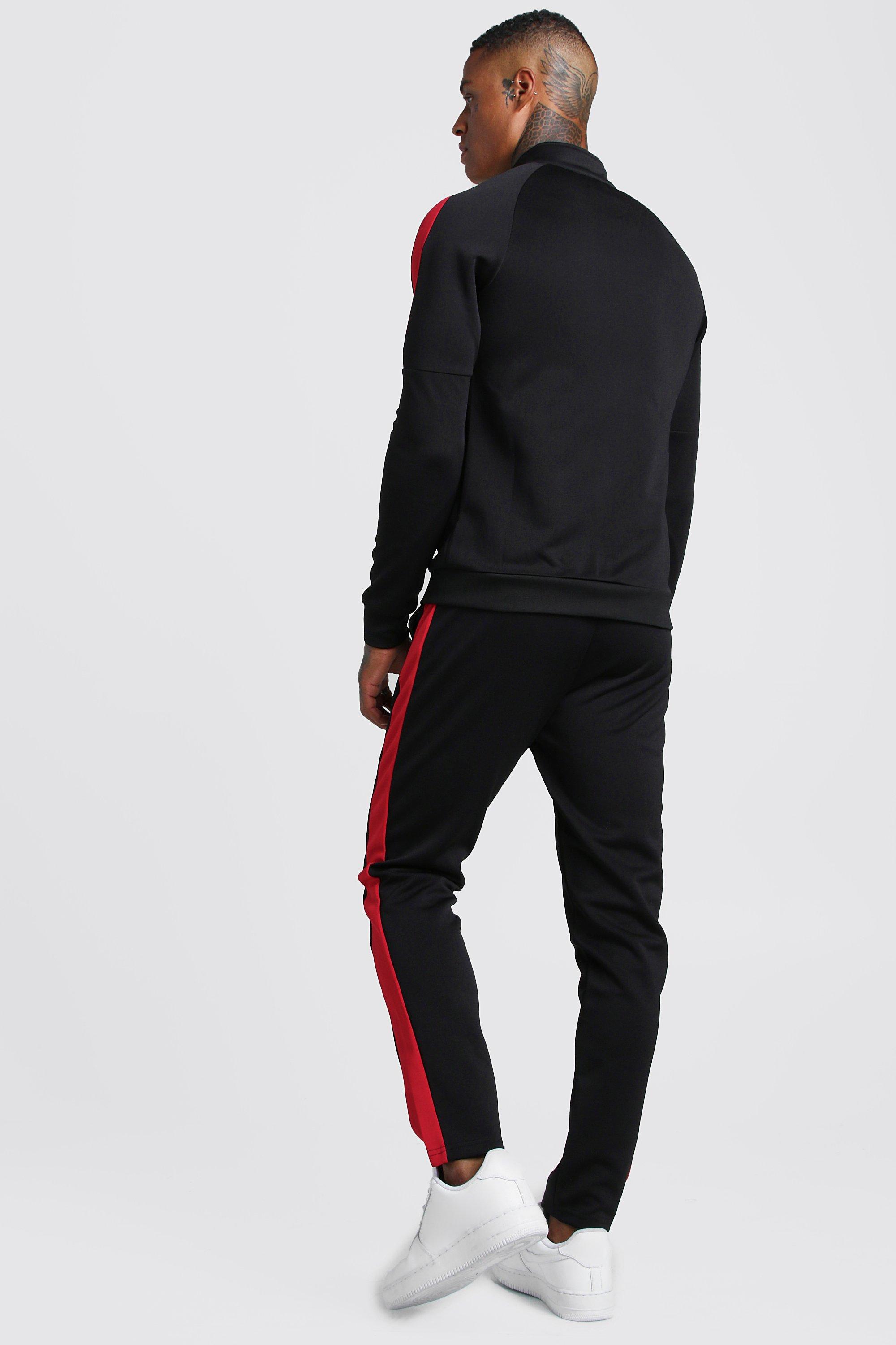 Chandal Hombre Sportwear Color Negro-Rojo