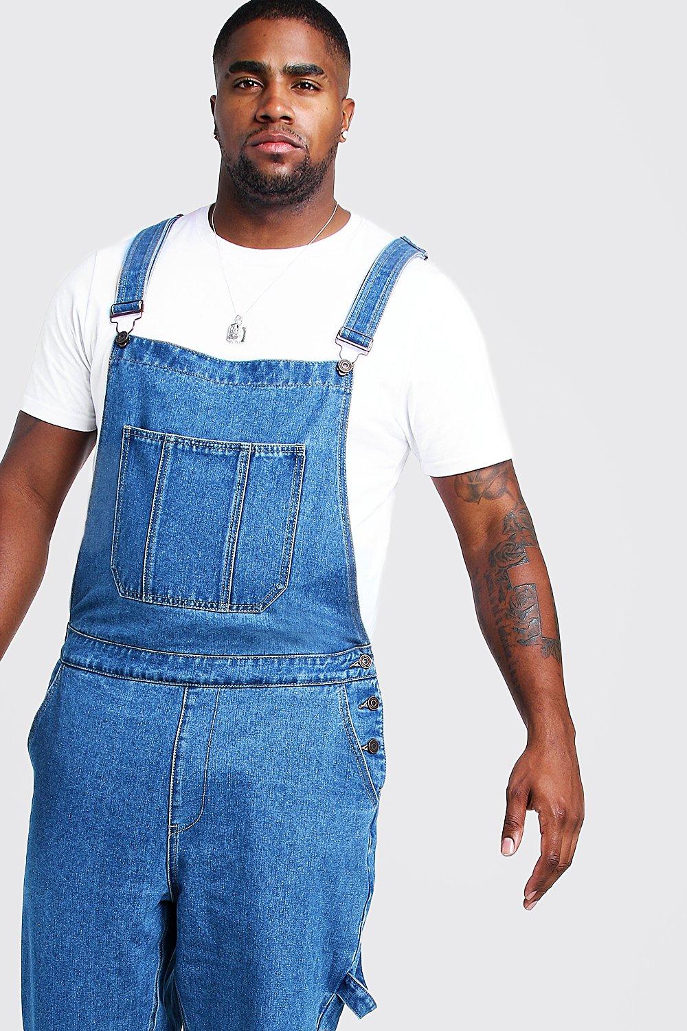 tall denim overalls