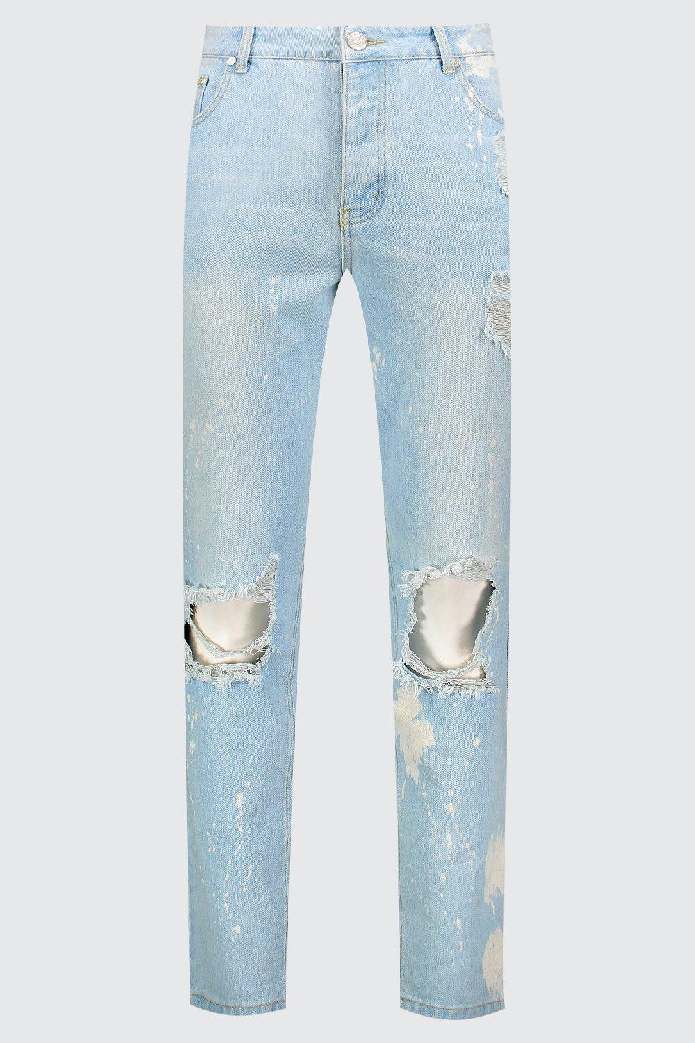 big and tall bleached jeans