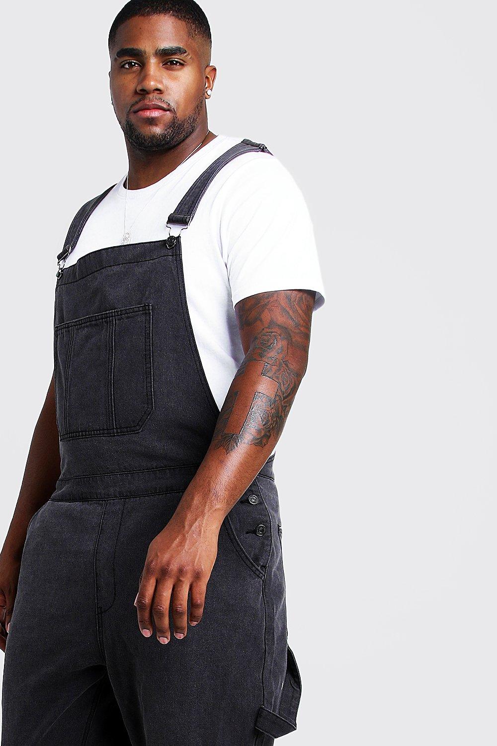 big and tall denim overalls