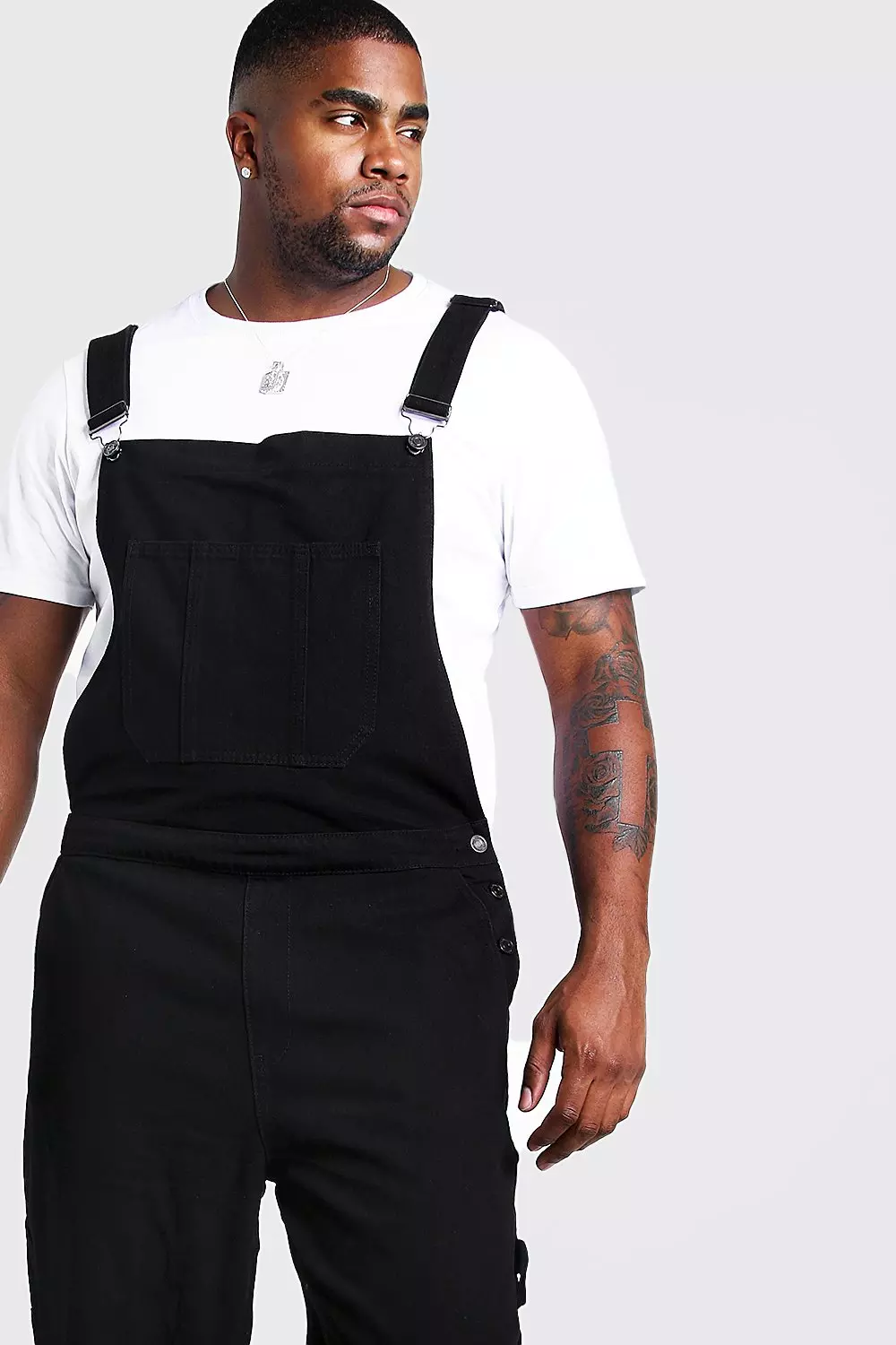 Mens black shop denim dungarees