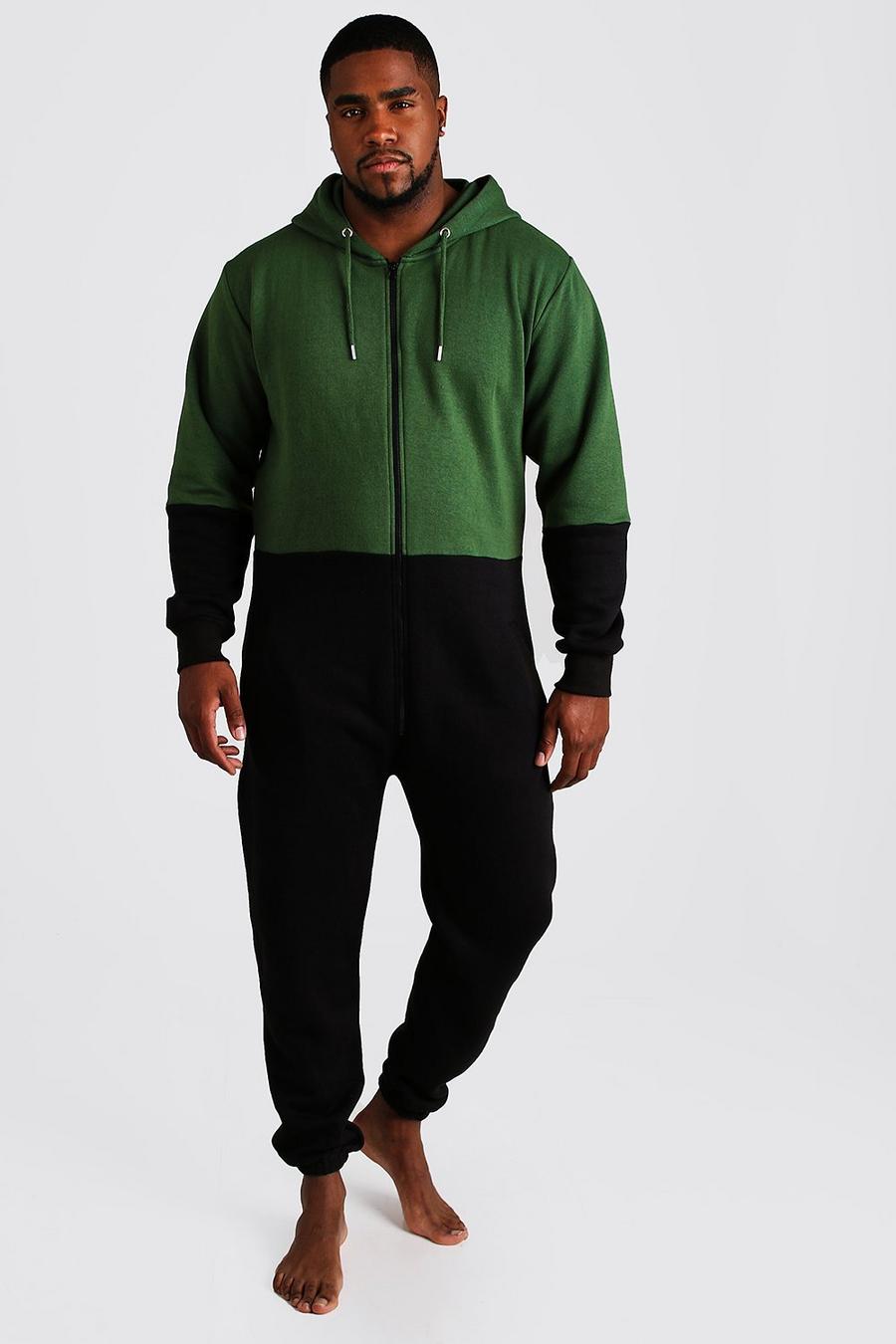Body onesie con blocchi di colore Big & Tall , T-shirt a sezioni verde image number 1