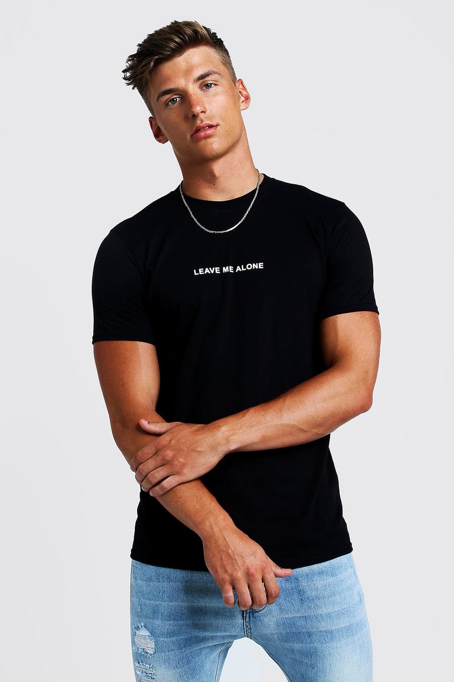 T-Shirt mit Print auf der Front, Schwarz image number 1