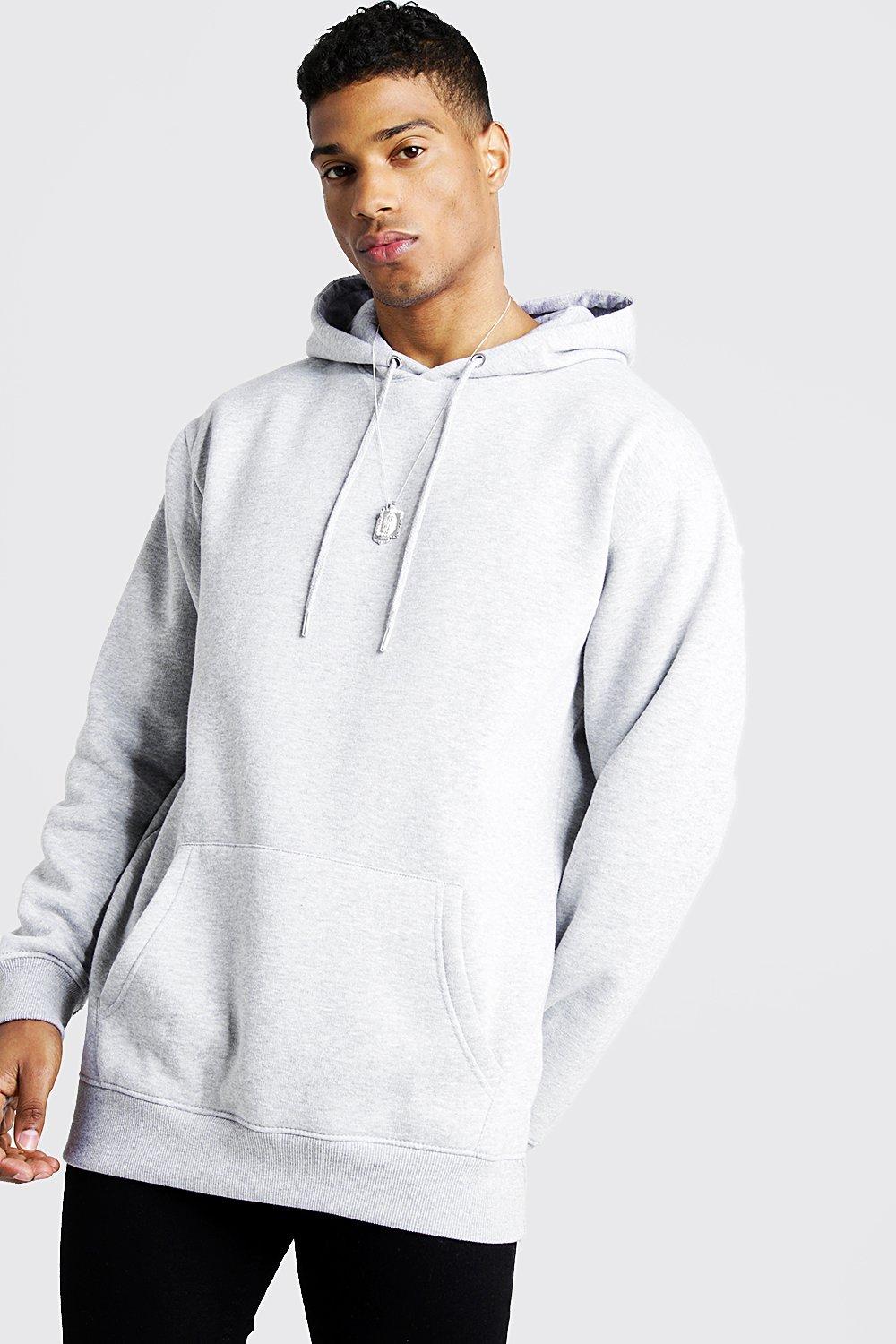 longline fleece hoodie