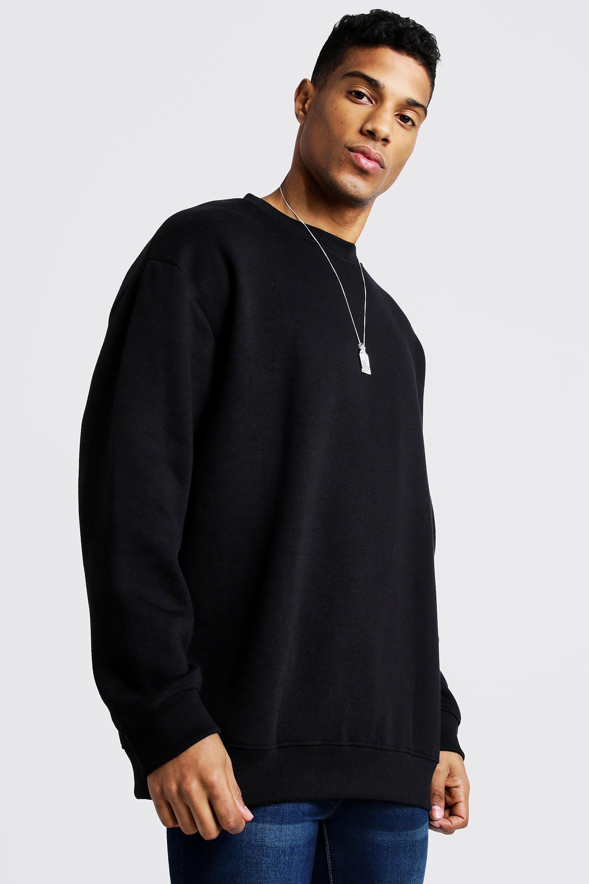 black fleece sweatshirt