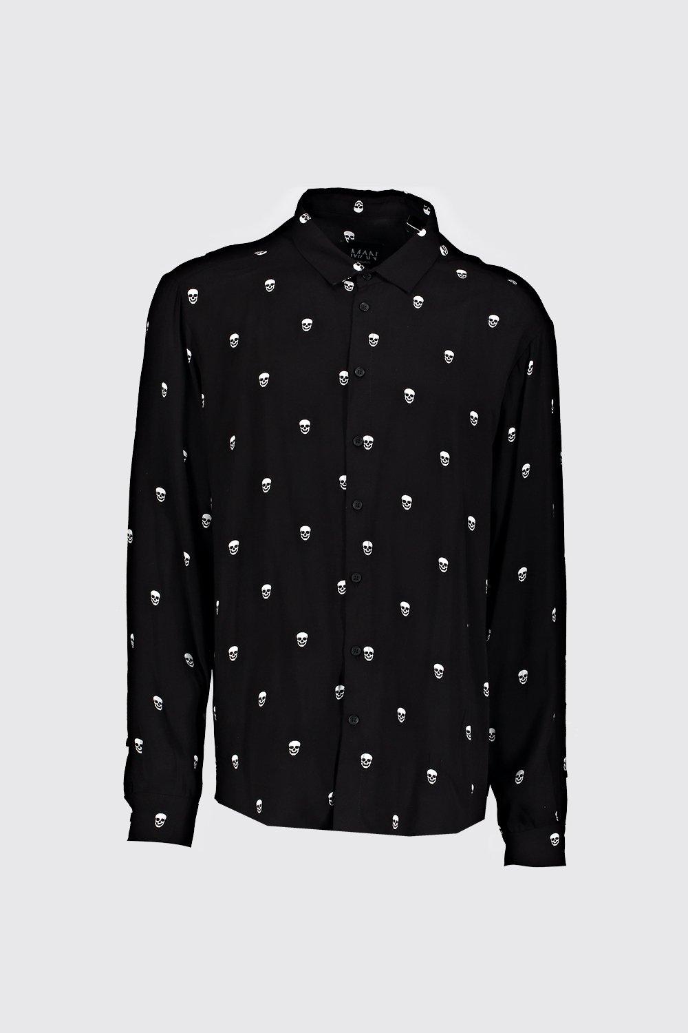 Chemise tete best sale de mort homme