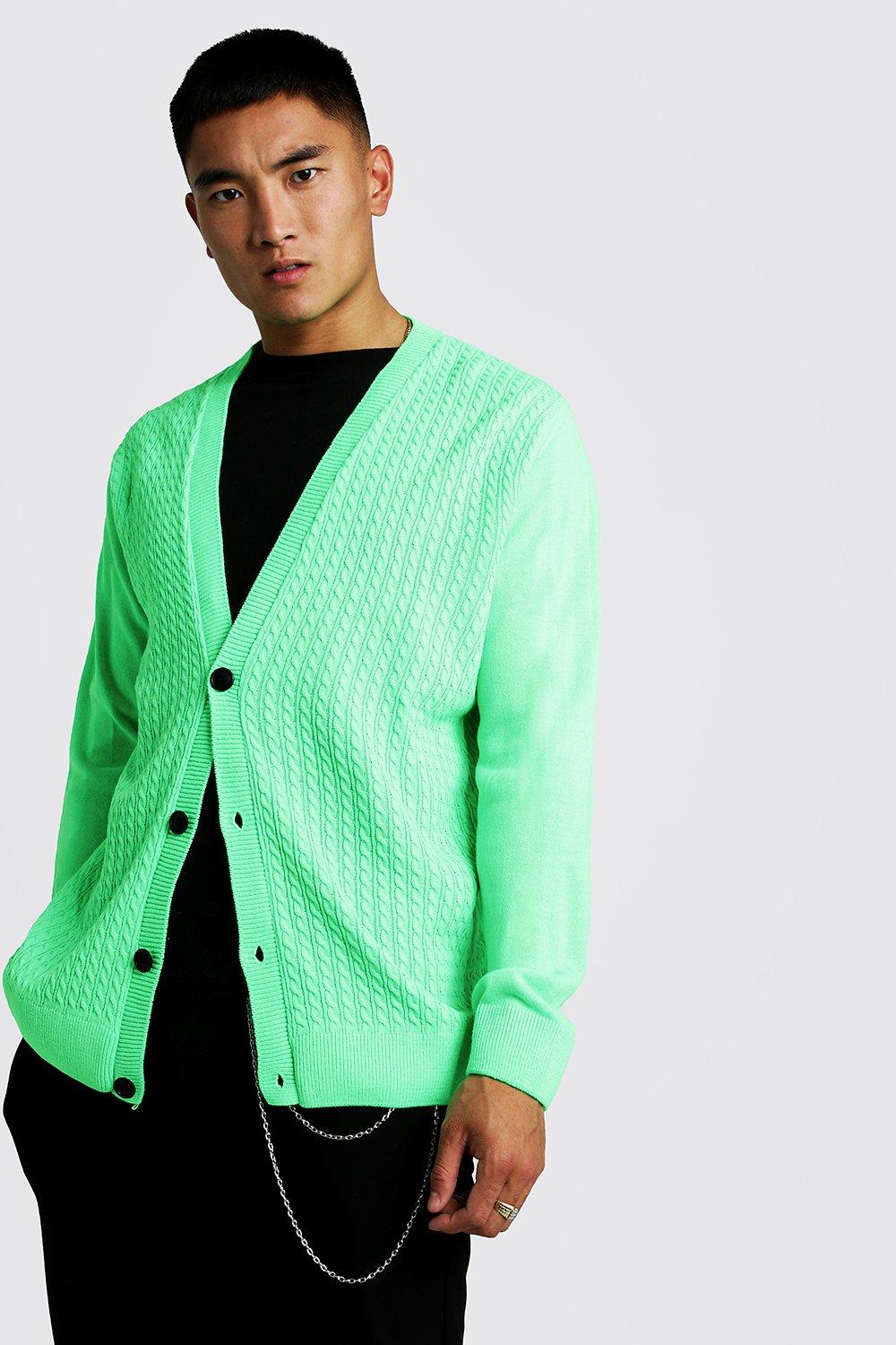 boohoo green cardigan