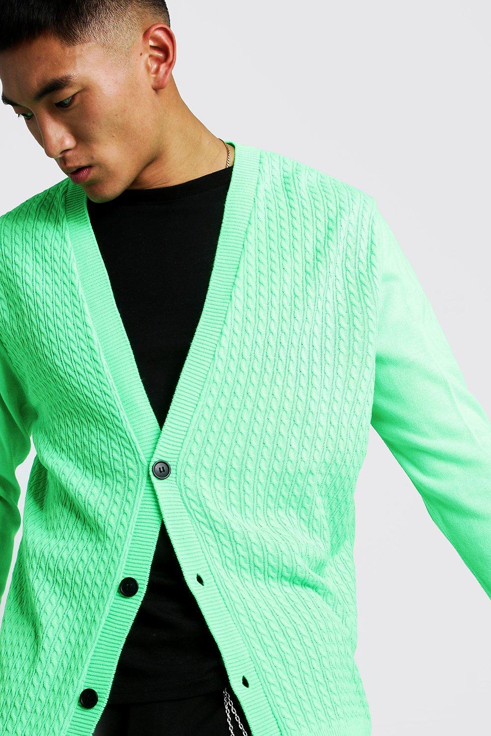 boohoo green cardigan