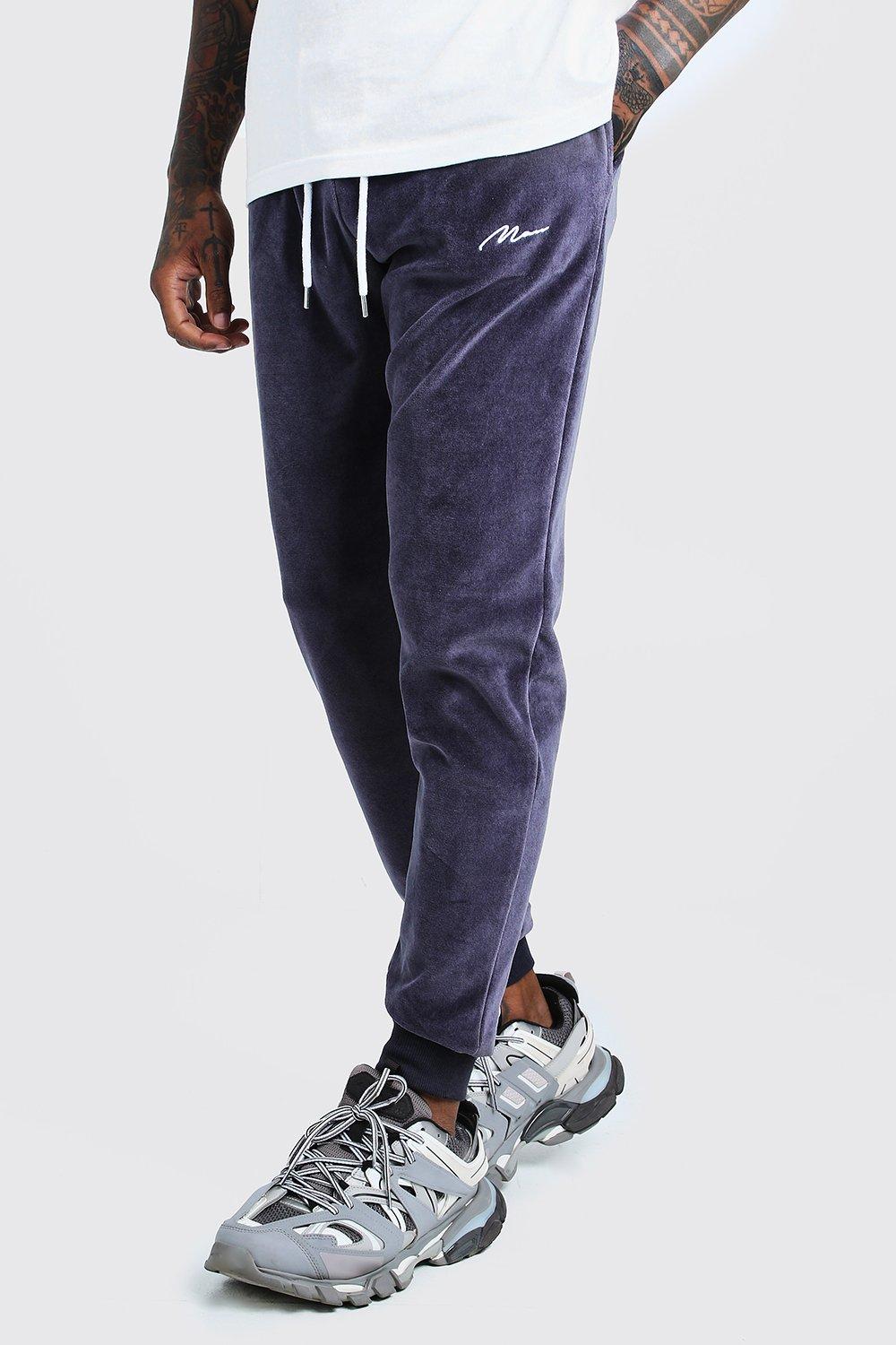 grey velour loungewear