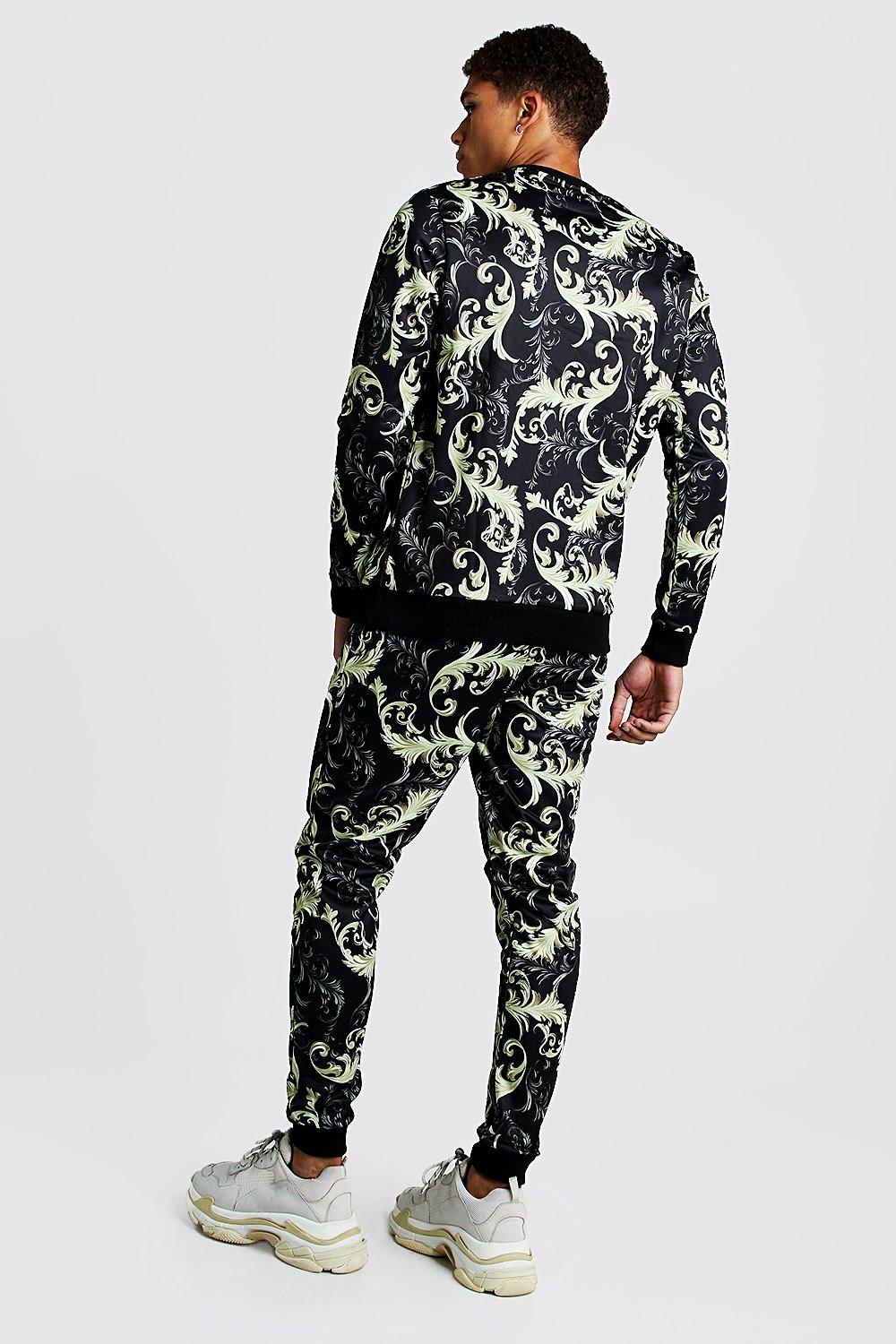 Scuba Baroque Sweater Tracksuit boohoo IL