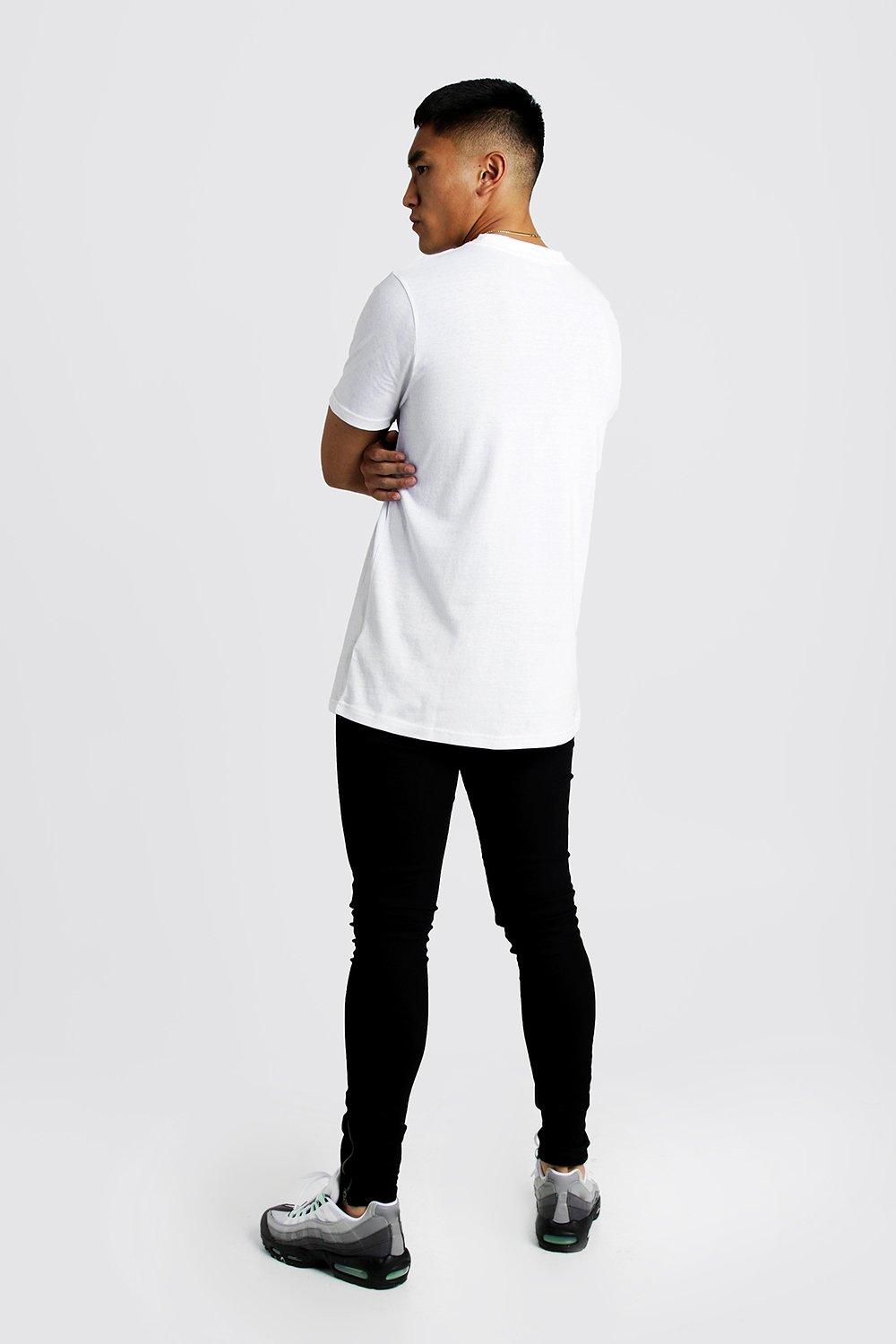 3 Pack Longline T Shirts boohoo IE