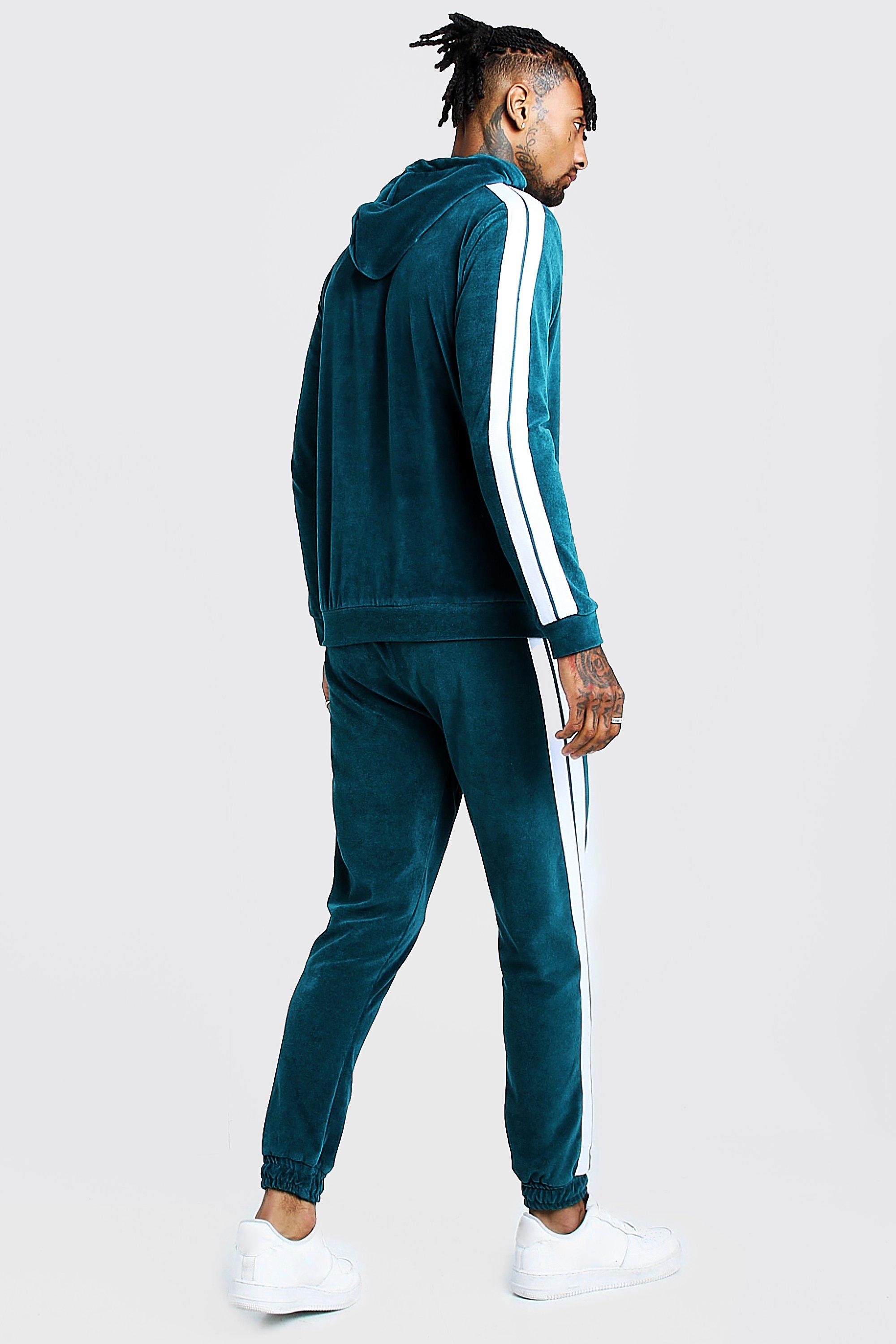 Green velour hot sale adidas tracksuit