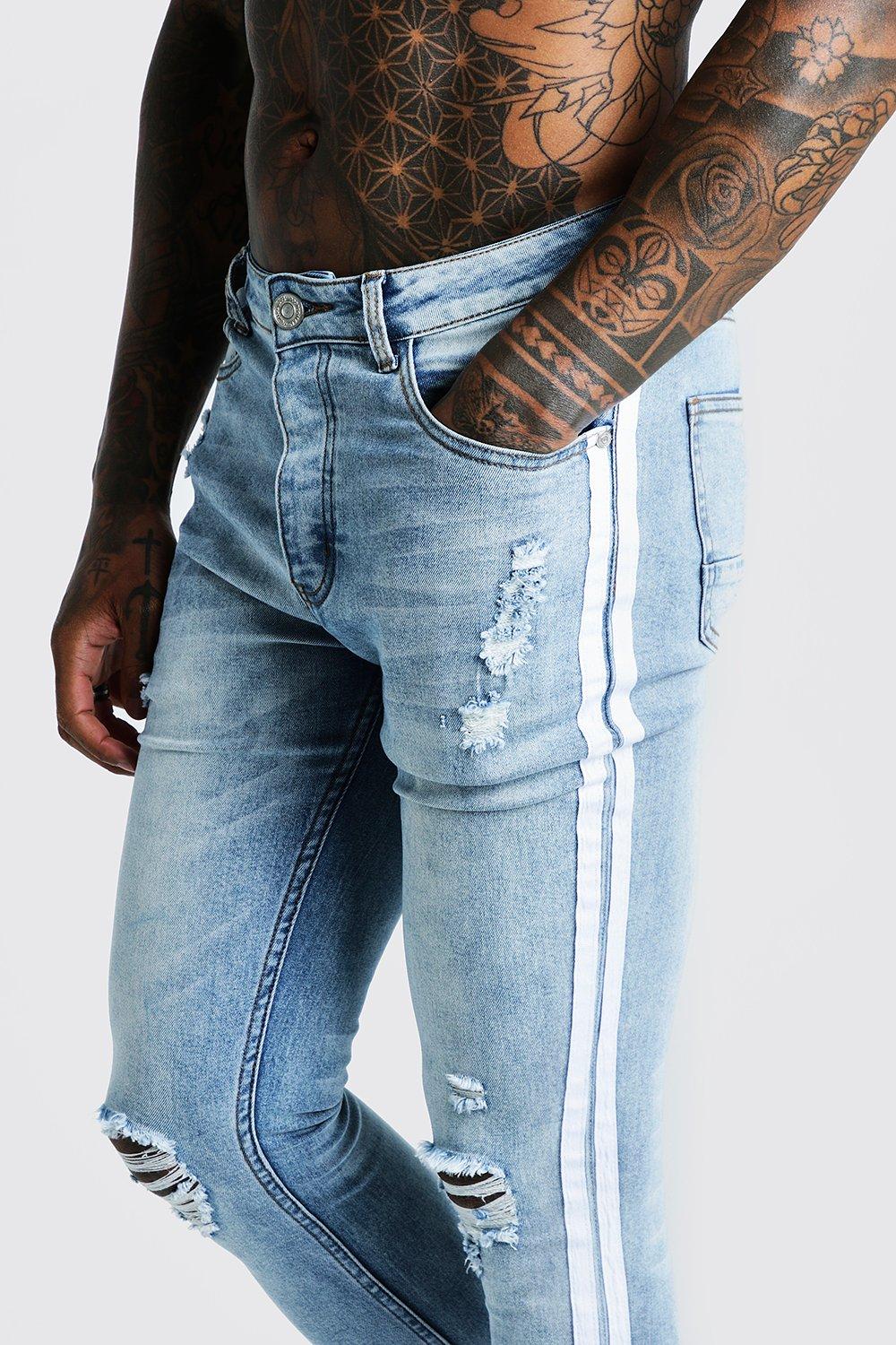 side tape denim