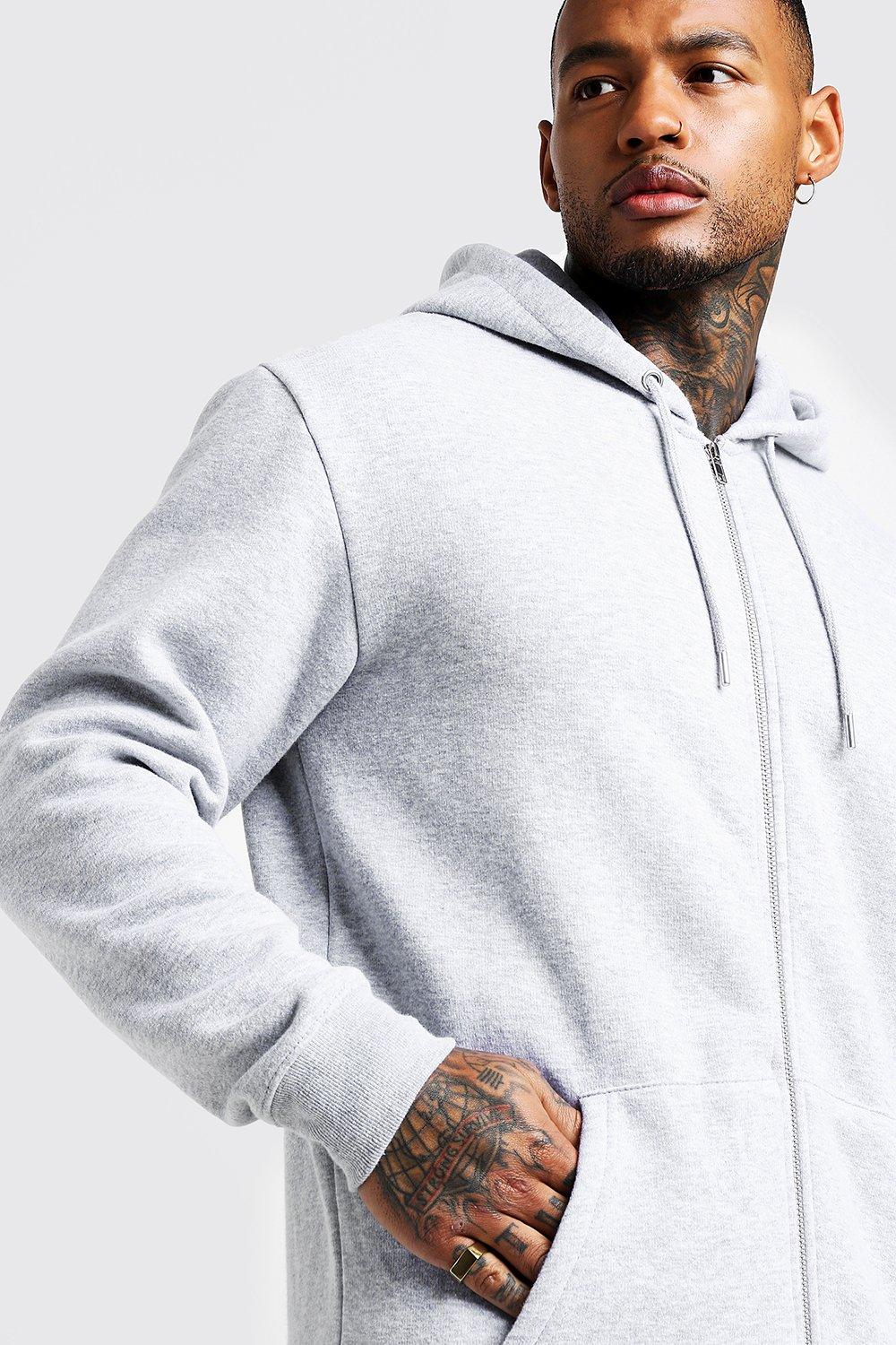 Longline cheap zip hoodie