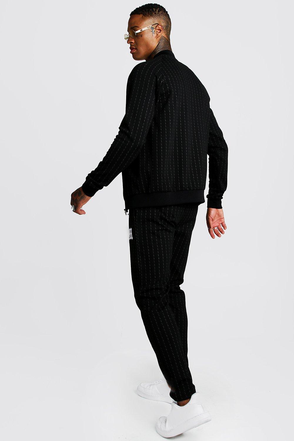 Pinstripe sales tracksuit mens