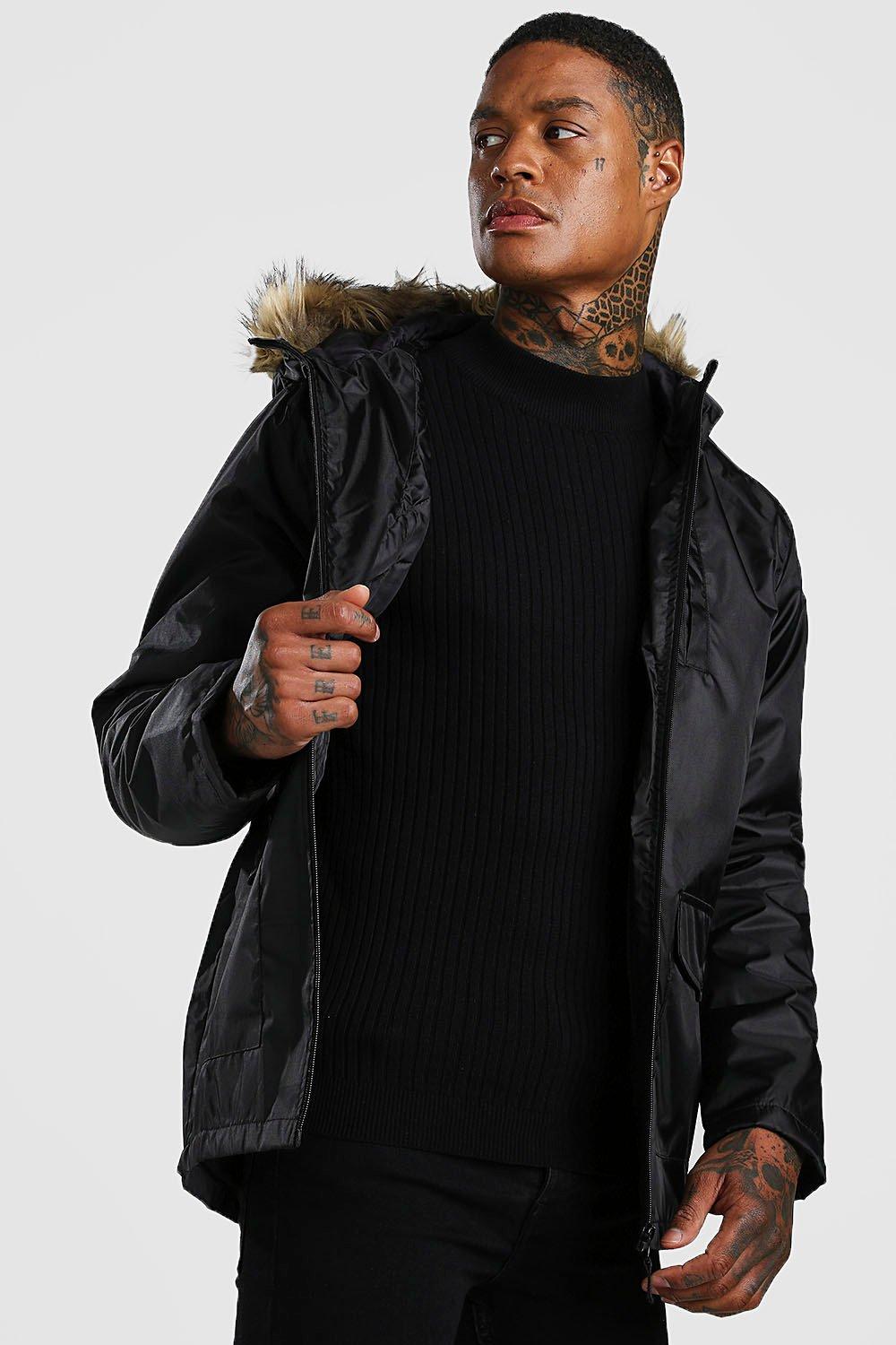 fur sure hooded jacket